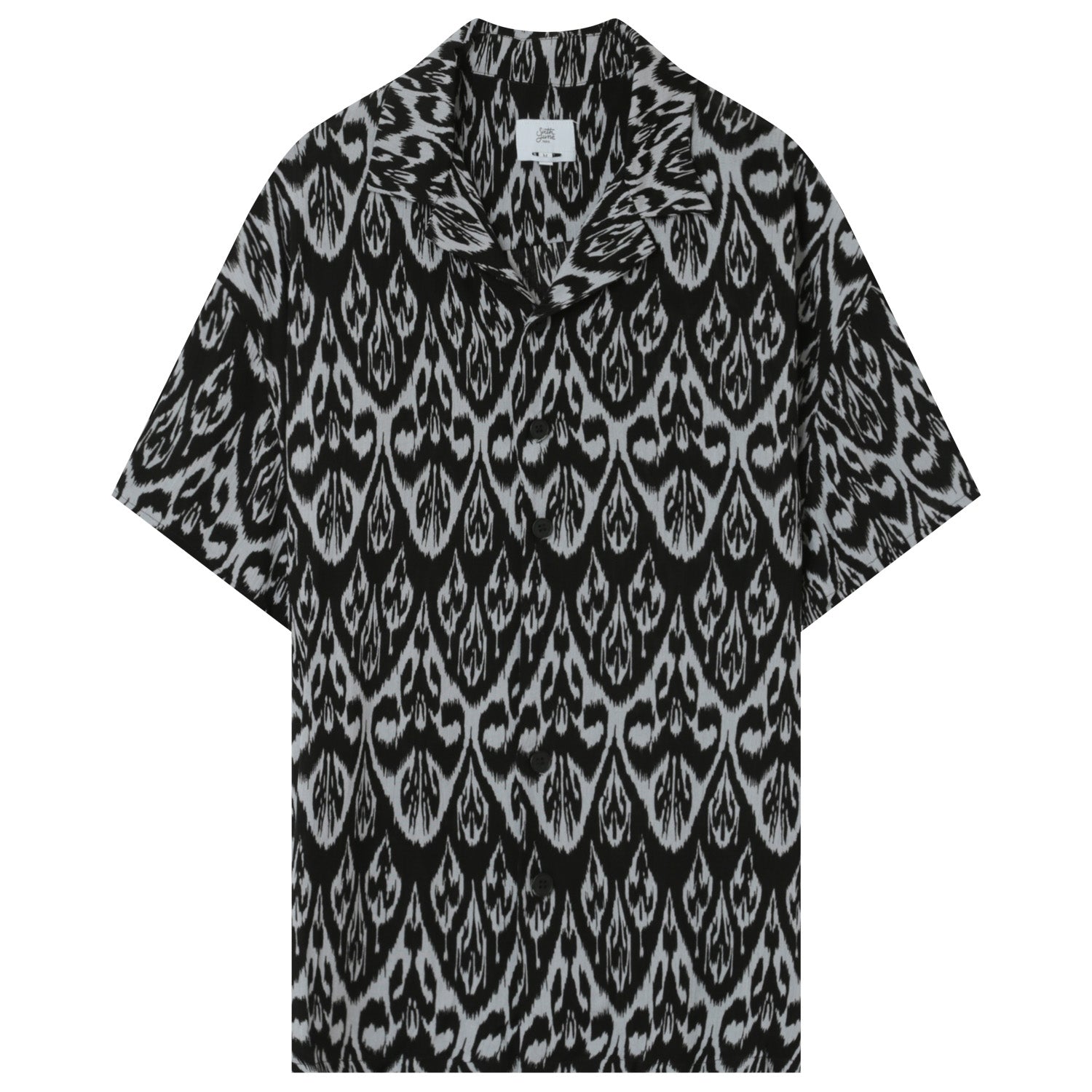 Aztec fluid shirt Black
