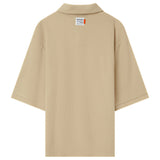Polo gaufré oversize Beige