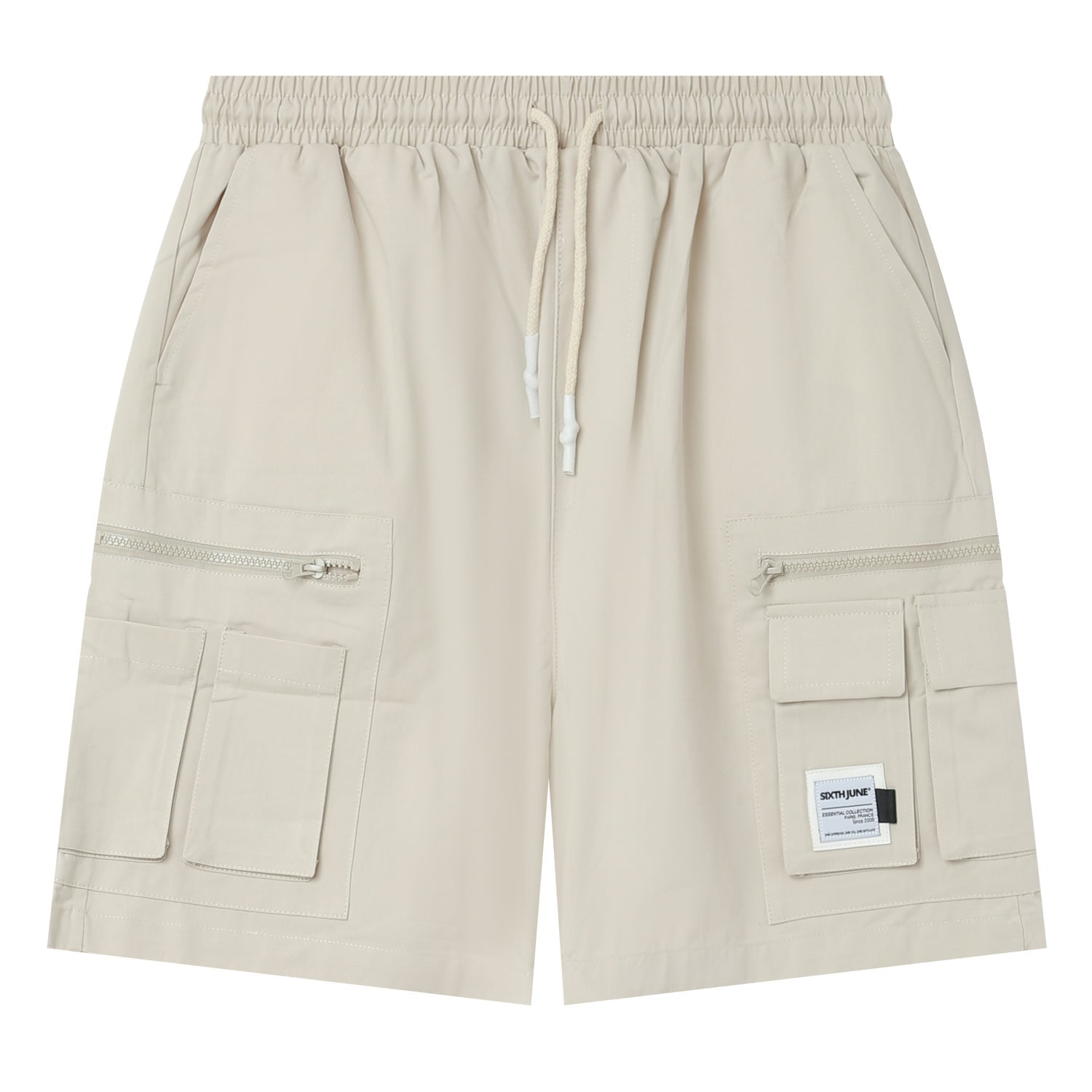 Utility-Shorts mit Taschen Beige