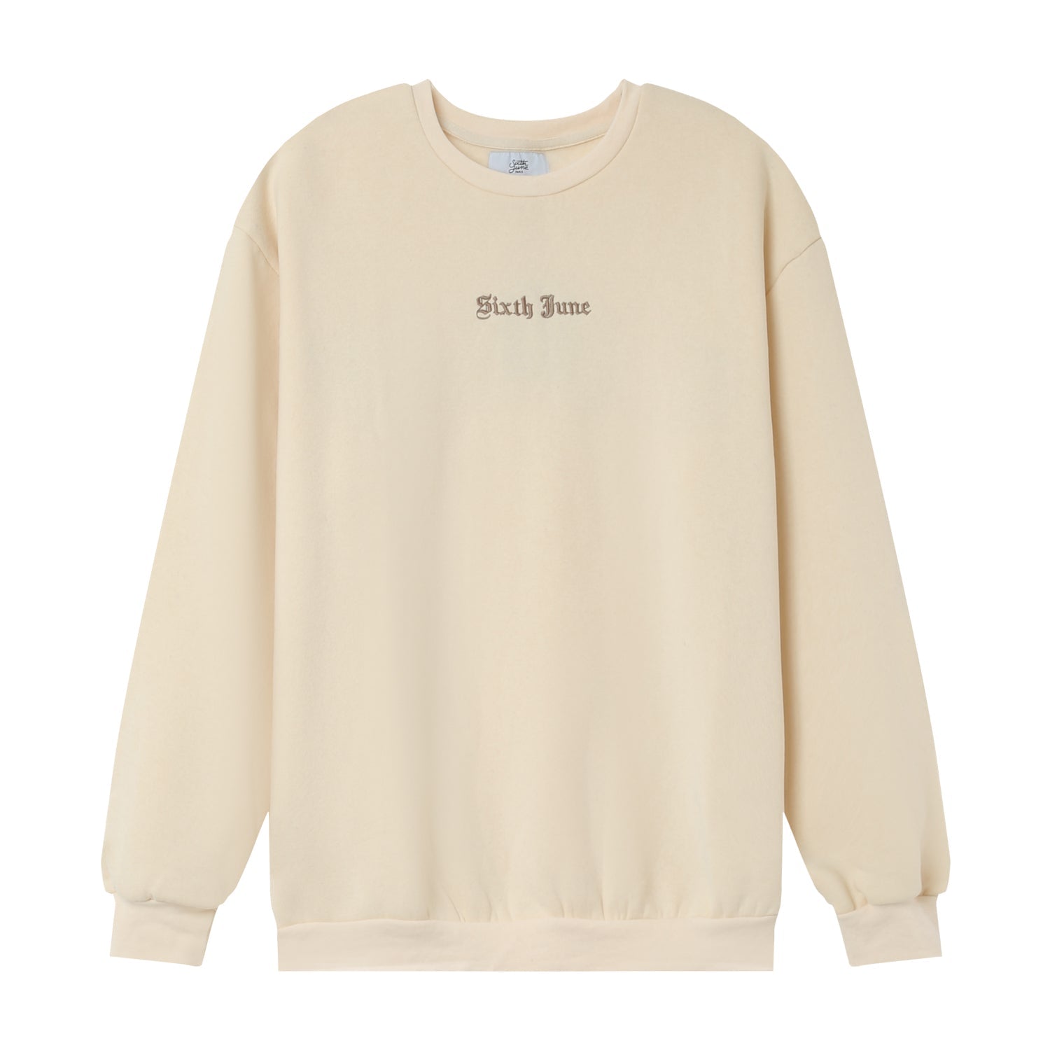 Sixth June - Sweat broderies crew Beige