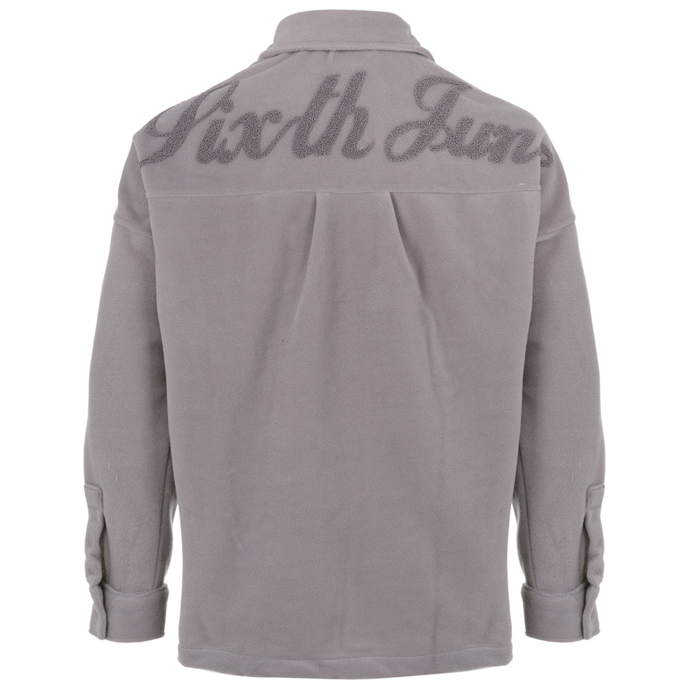 Sixth June - Chemise polaire patch curly Gris clair
