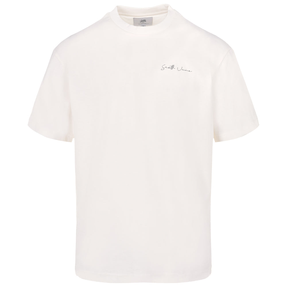 Sixth June - T-shirt signature arrière Blanc cassé