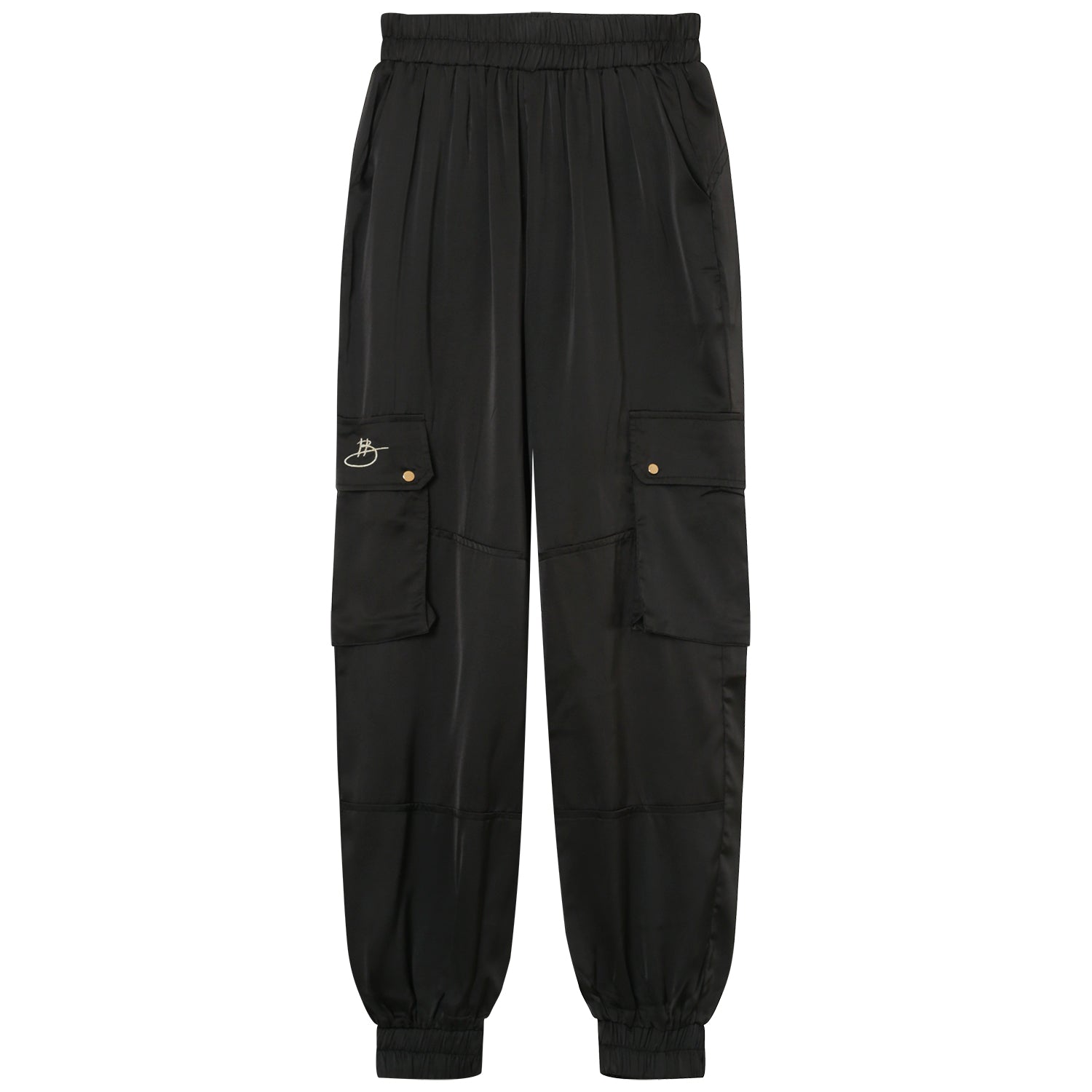 Sixth June - HELENA BU | Pantalon cargo satiné Noir