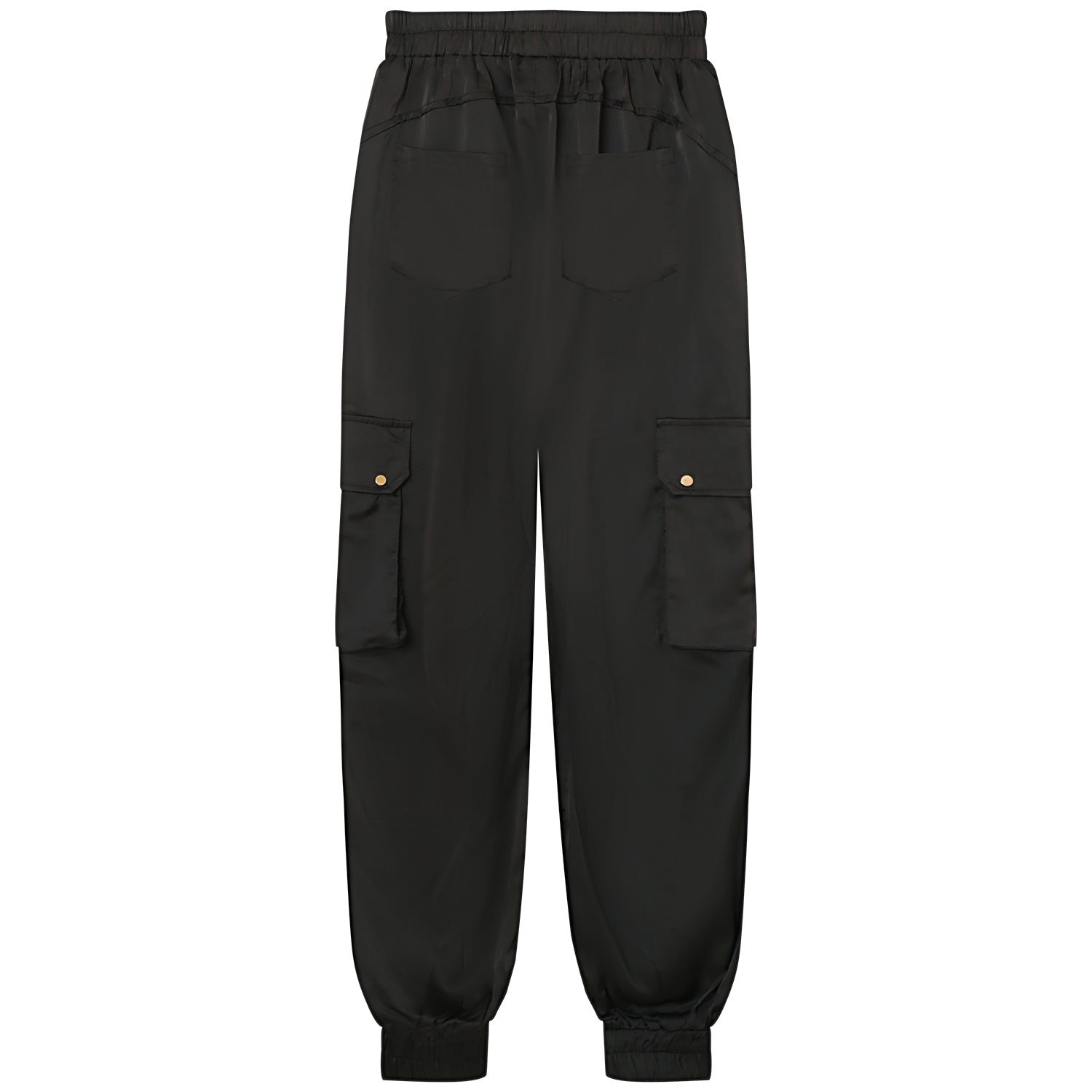 Sixth June - HELENA BU | Pantalon cargo satiné Noir