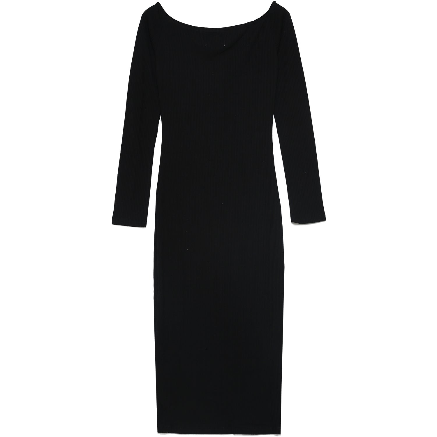 Sixth June - Robe côtelée épaules dénudées noir