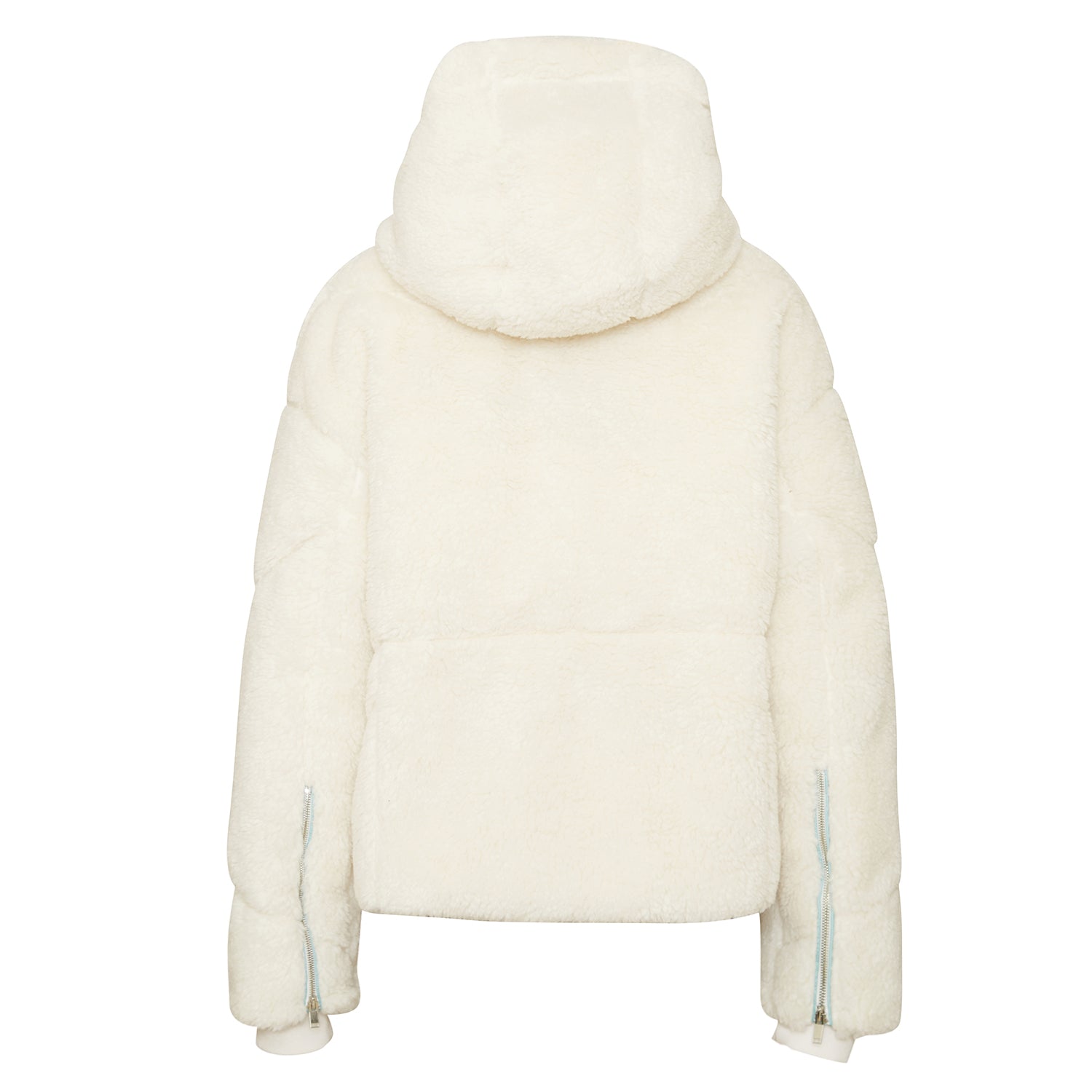 Sixth June - Veste oversize sherpa bicolore blanc cassé