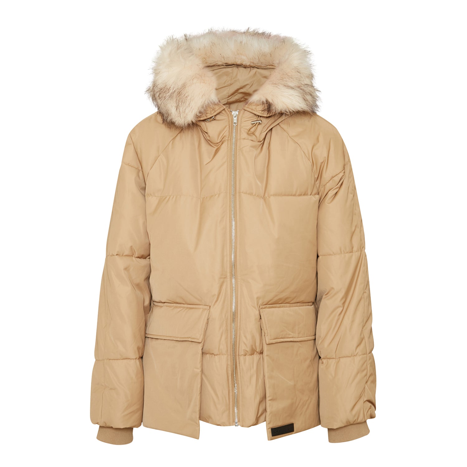 Sixth June - Doudoune oversize arrondi Beige