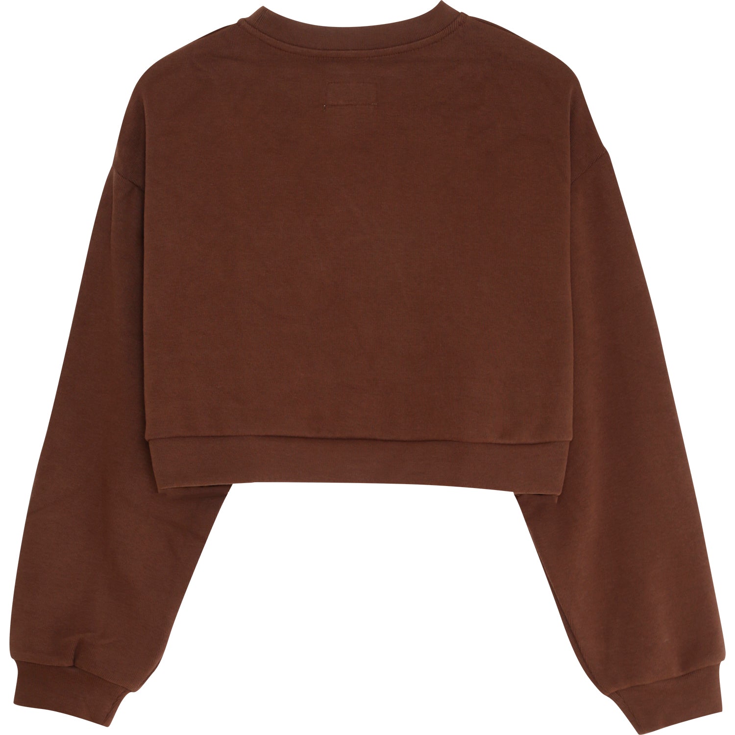 Sixth June - Sweatshirt signature molletonnée Marron foncé