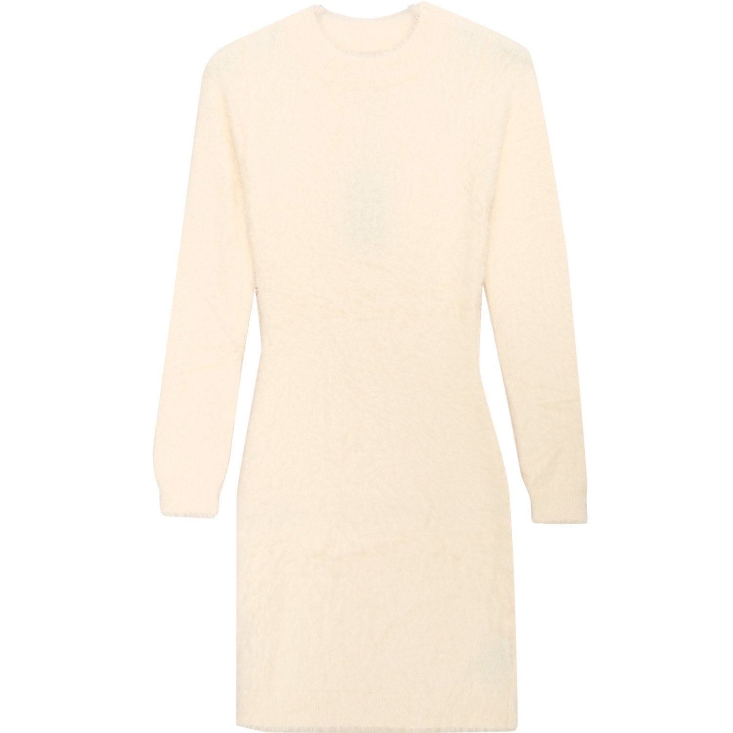 Sixth June - Robe courte duveteuse Blanc cassé