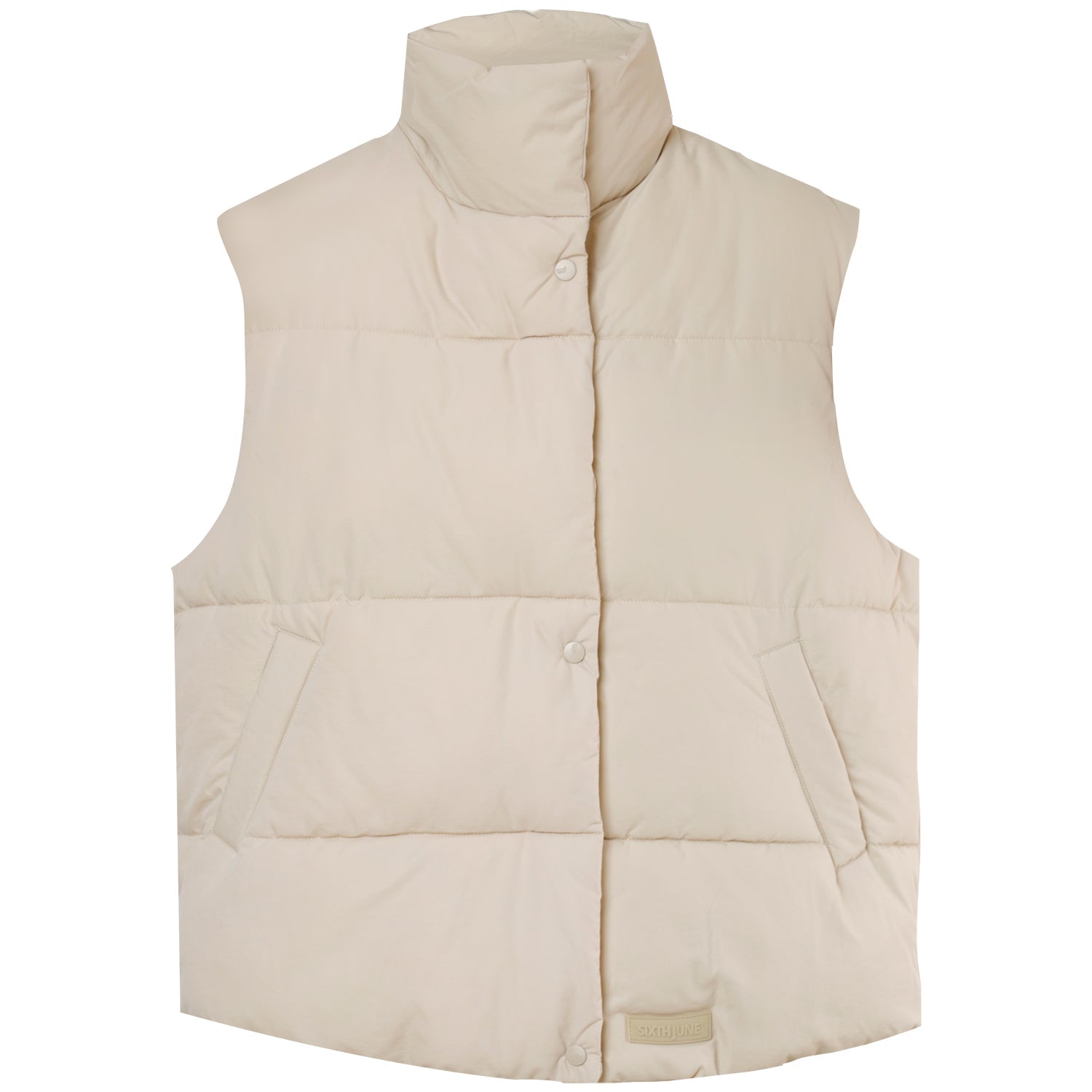 Sixth June - Veste matelassée sans manches Beige