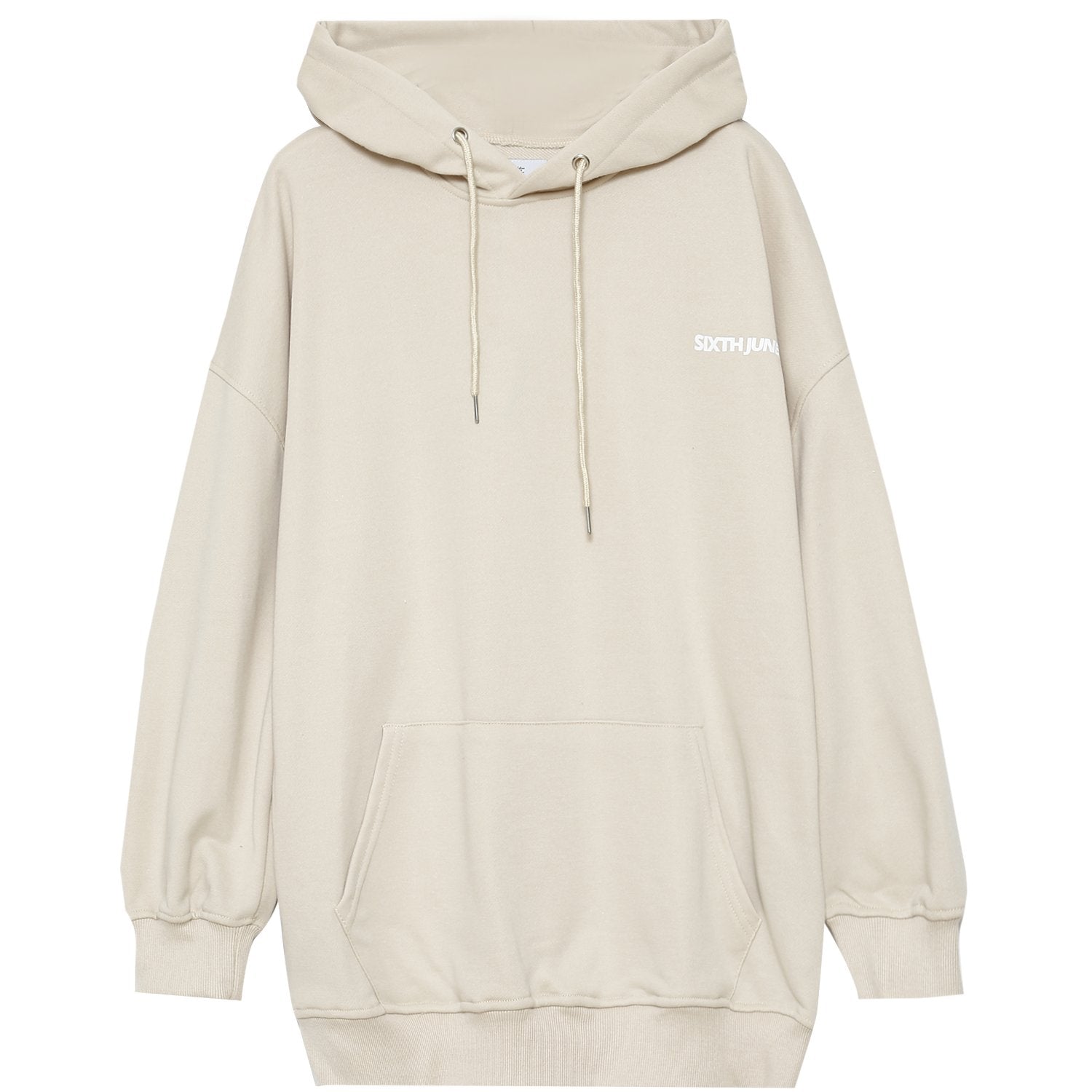 Oversized hoodie beige