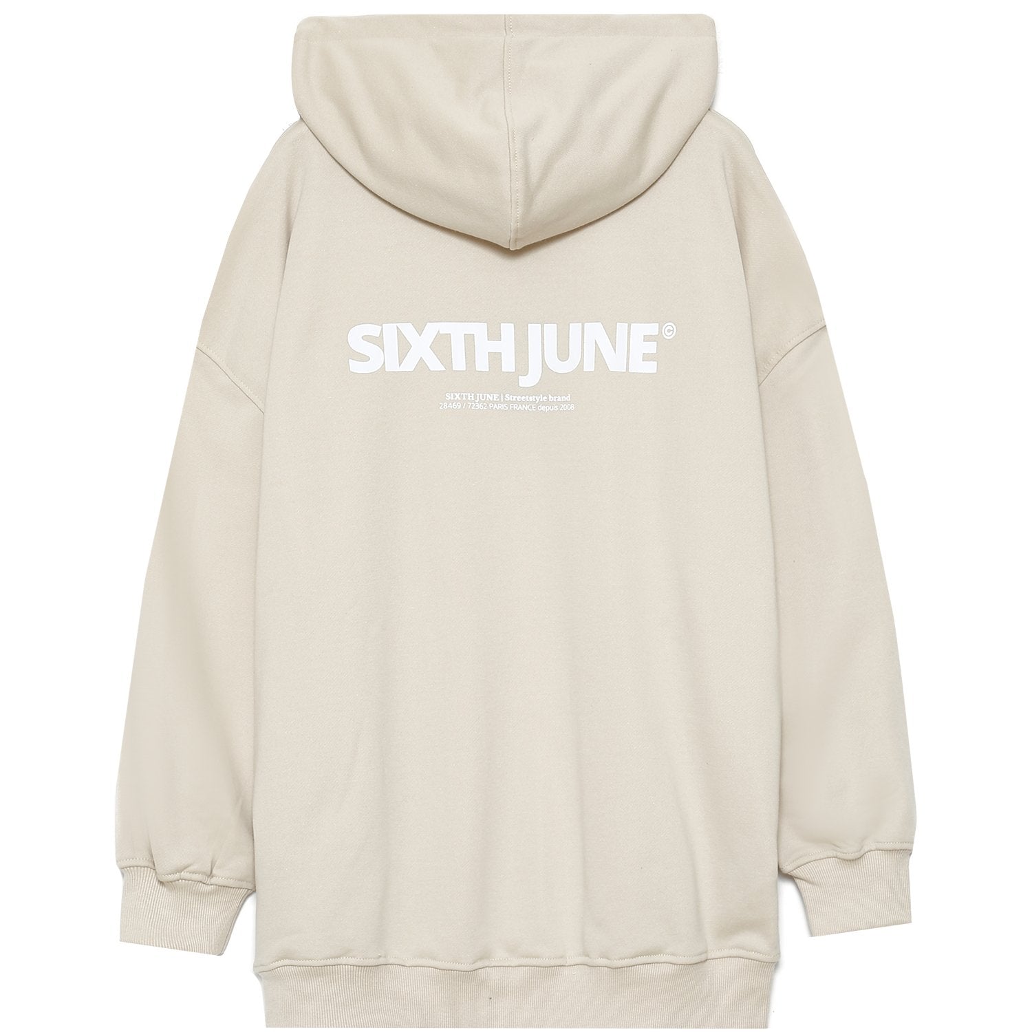 Oversized hoodie beige