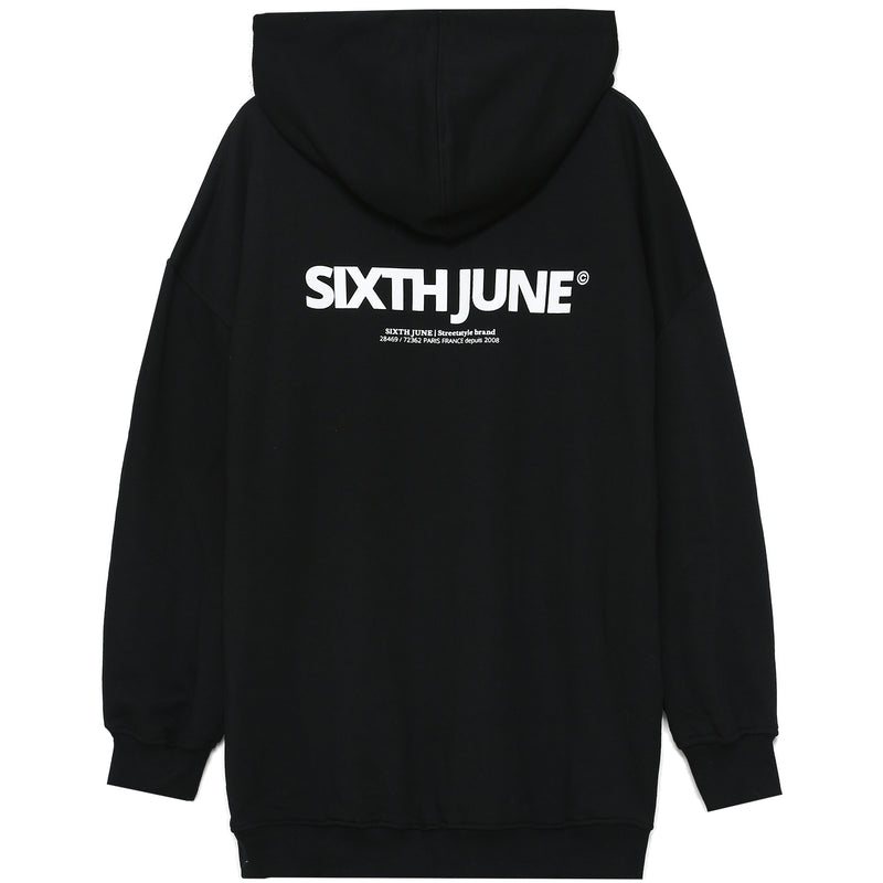 Sixth June - Sweat à capuche oversize noir