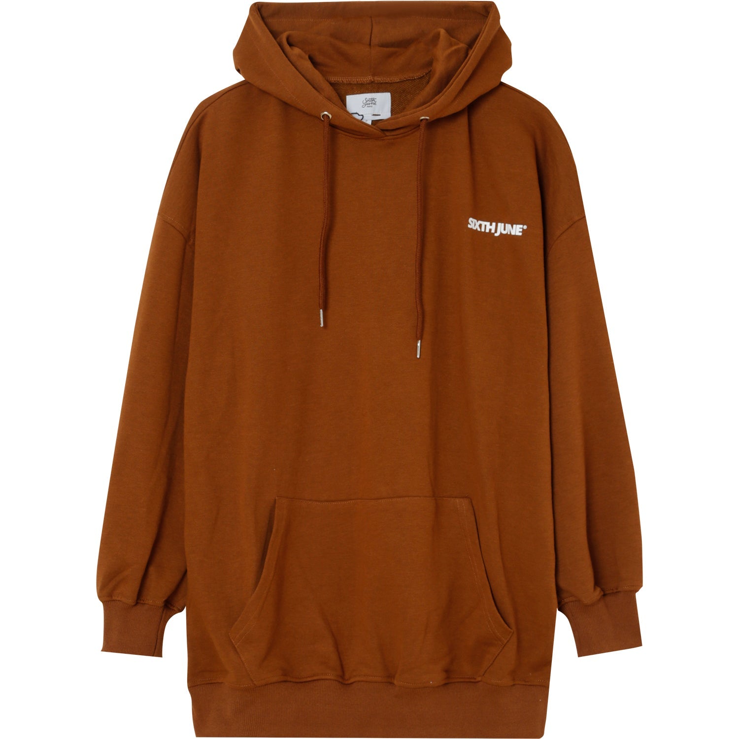 Sixth June - Sweat à capuche oversize Marron foncé