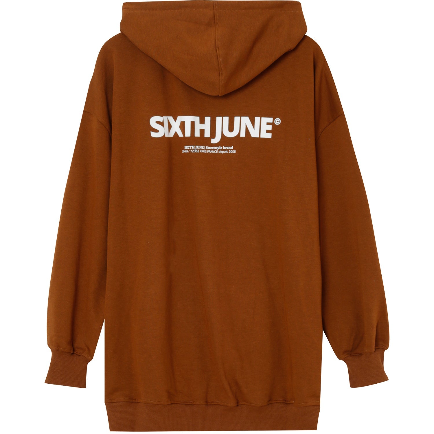 Sixth June - Sweat à capuche oversize Marron foncé