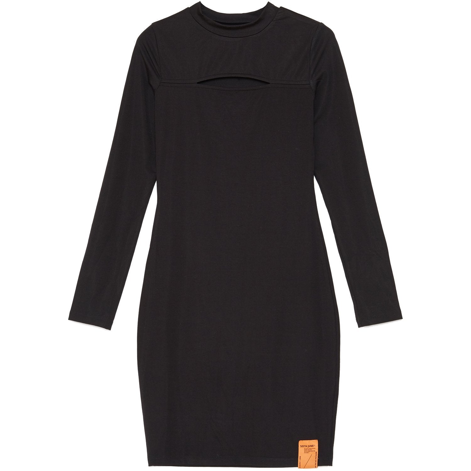 Sixth June - Robe manches longues ouverture noir