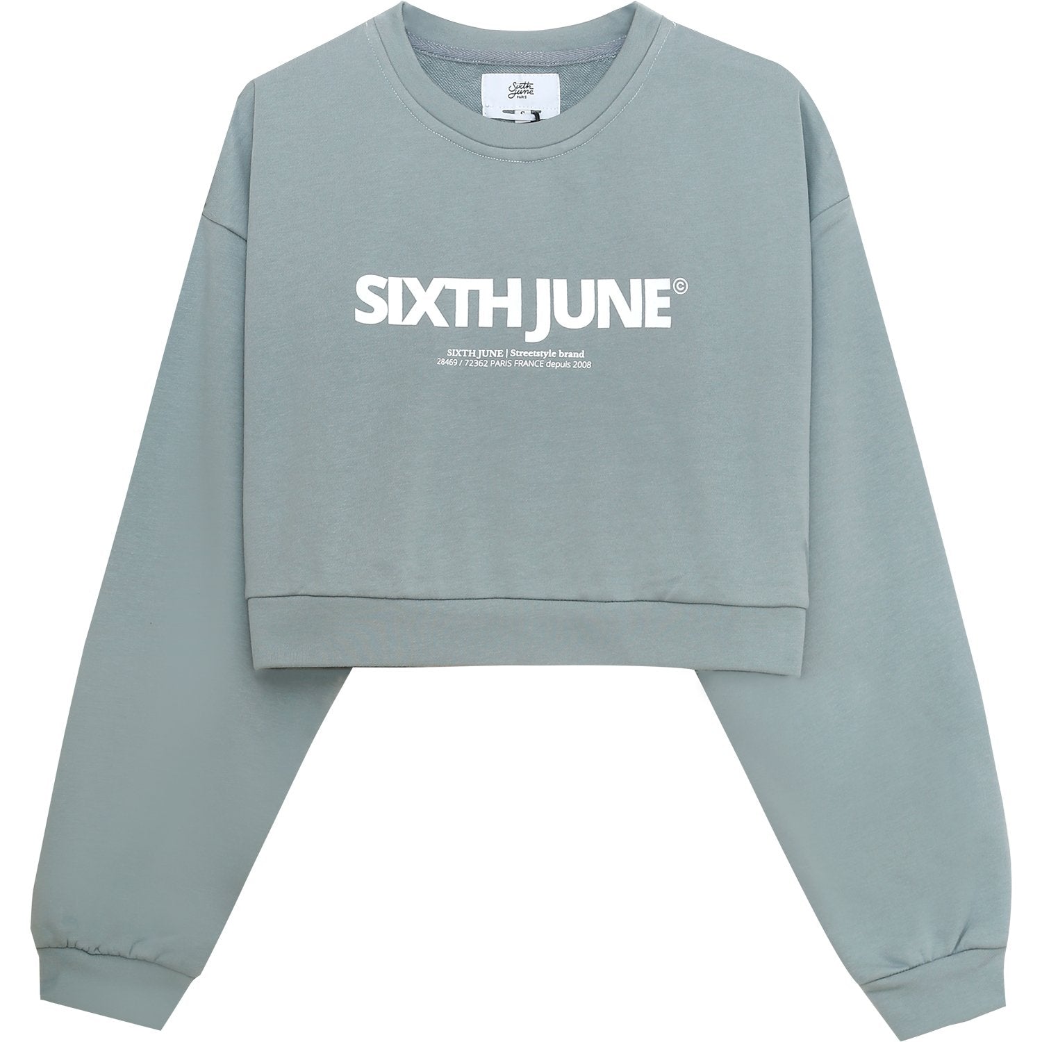 Sixth June - Sweatshirt court logo imprimé Vert