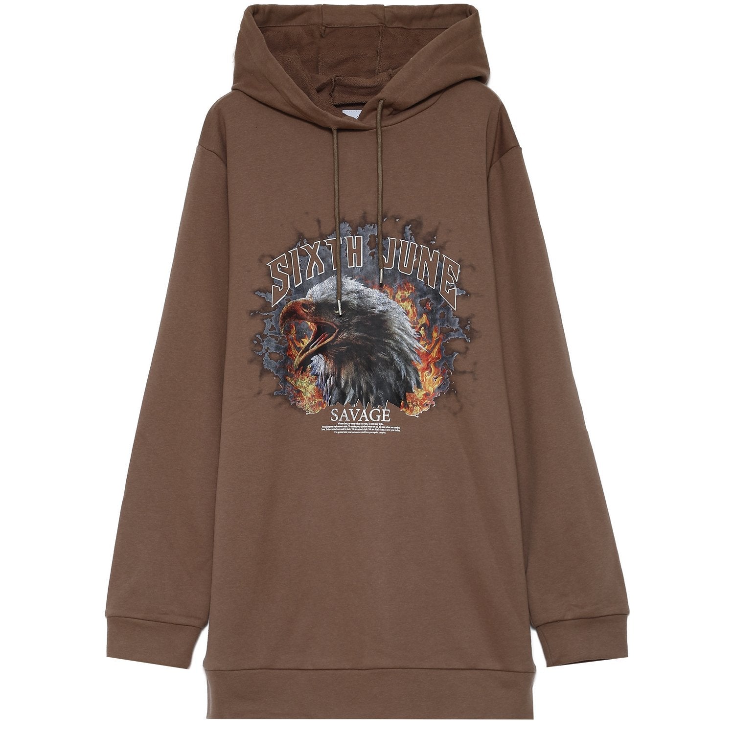 Sixth June - Robe sweat aigle savage Marron