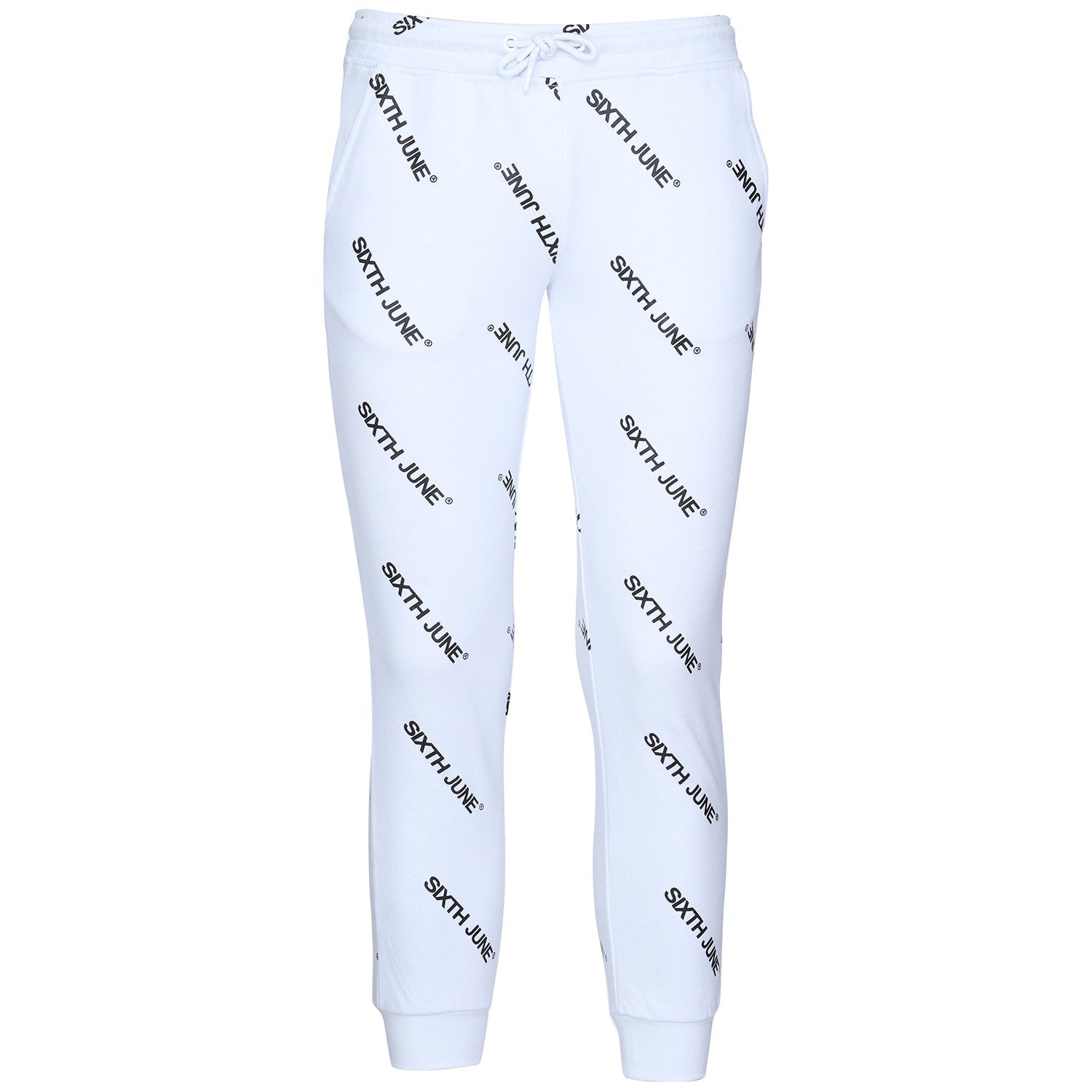 Overall print pants White