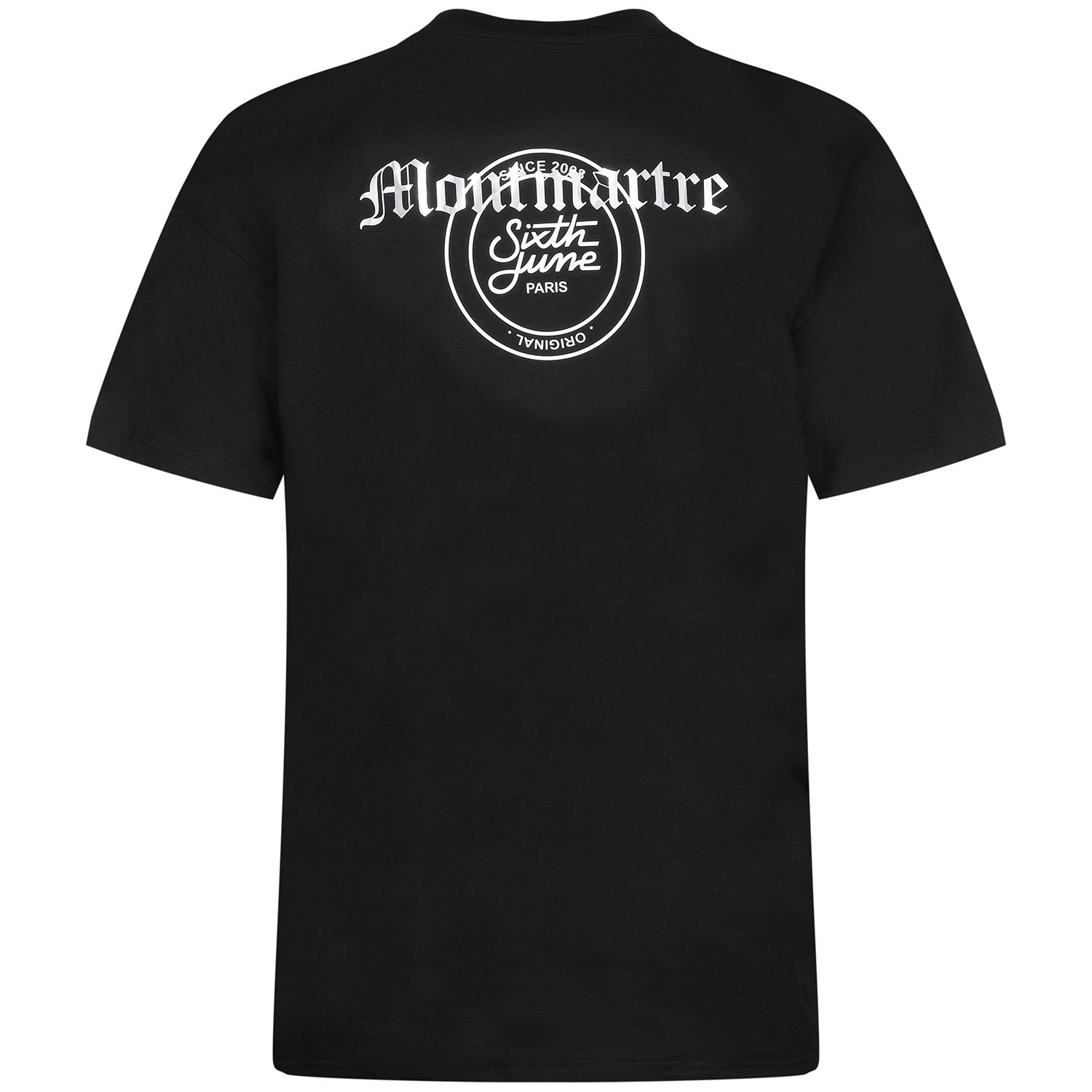 Robe t-shirt Montmartre dos noir