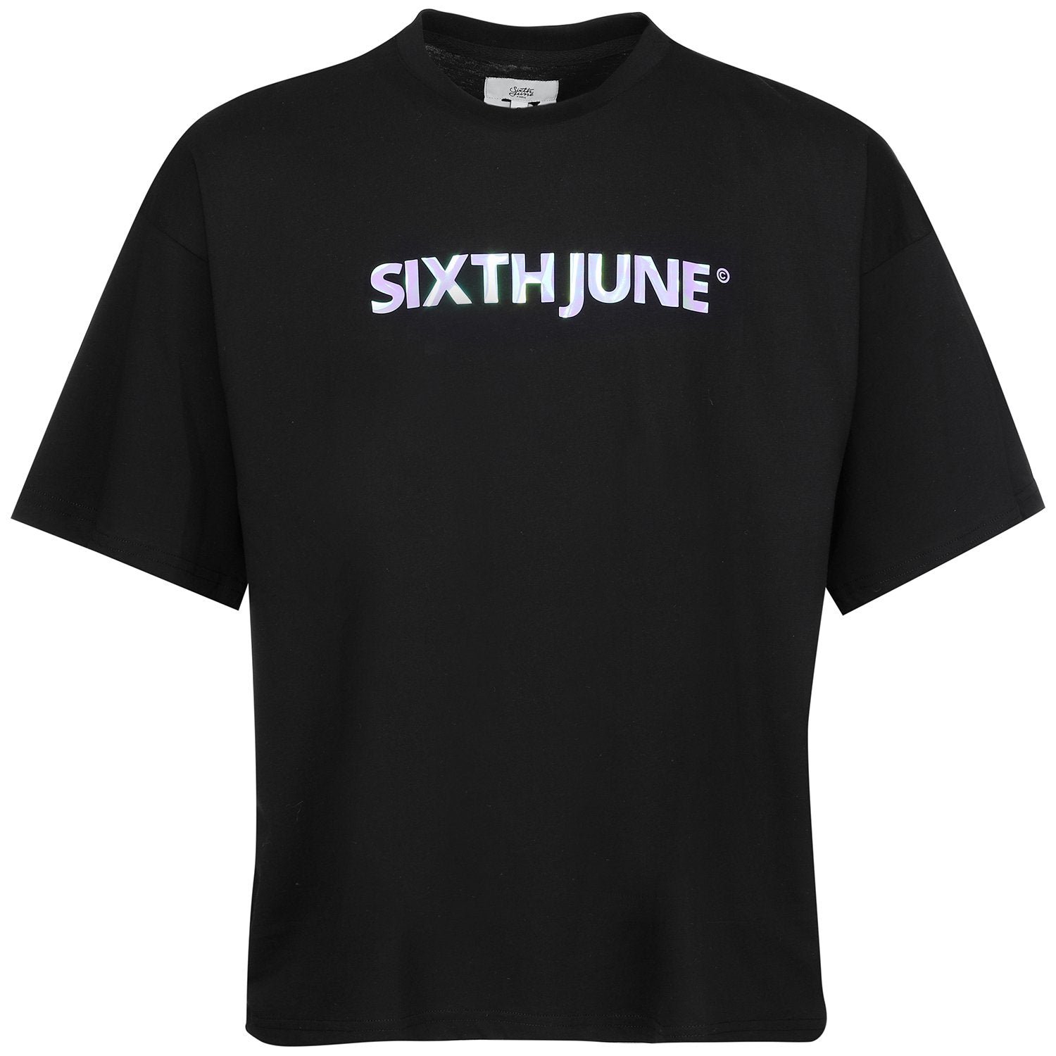 Sixth June - T-shirt court imprimé iridescent noir