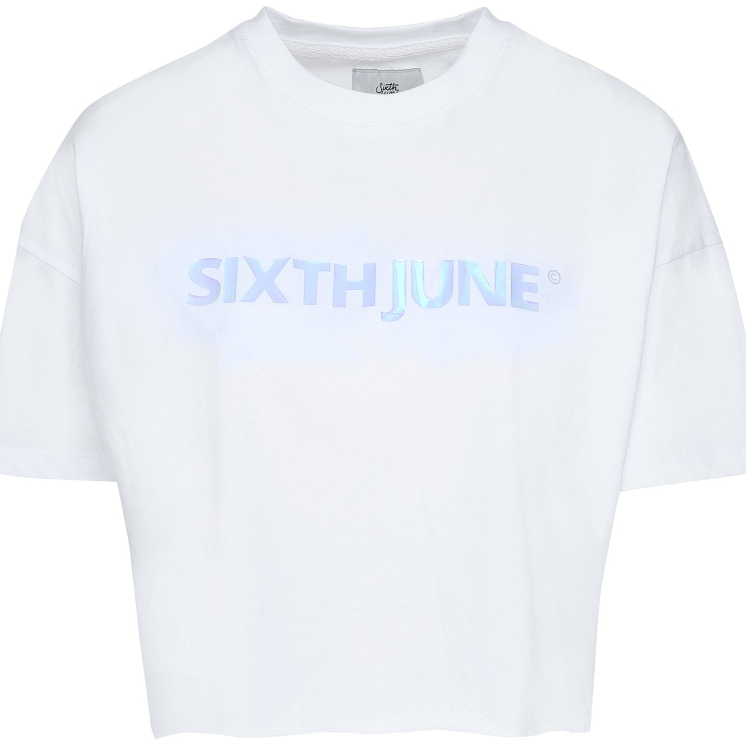 Sixth June - T-shirt court imprimé iridescent blanc