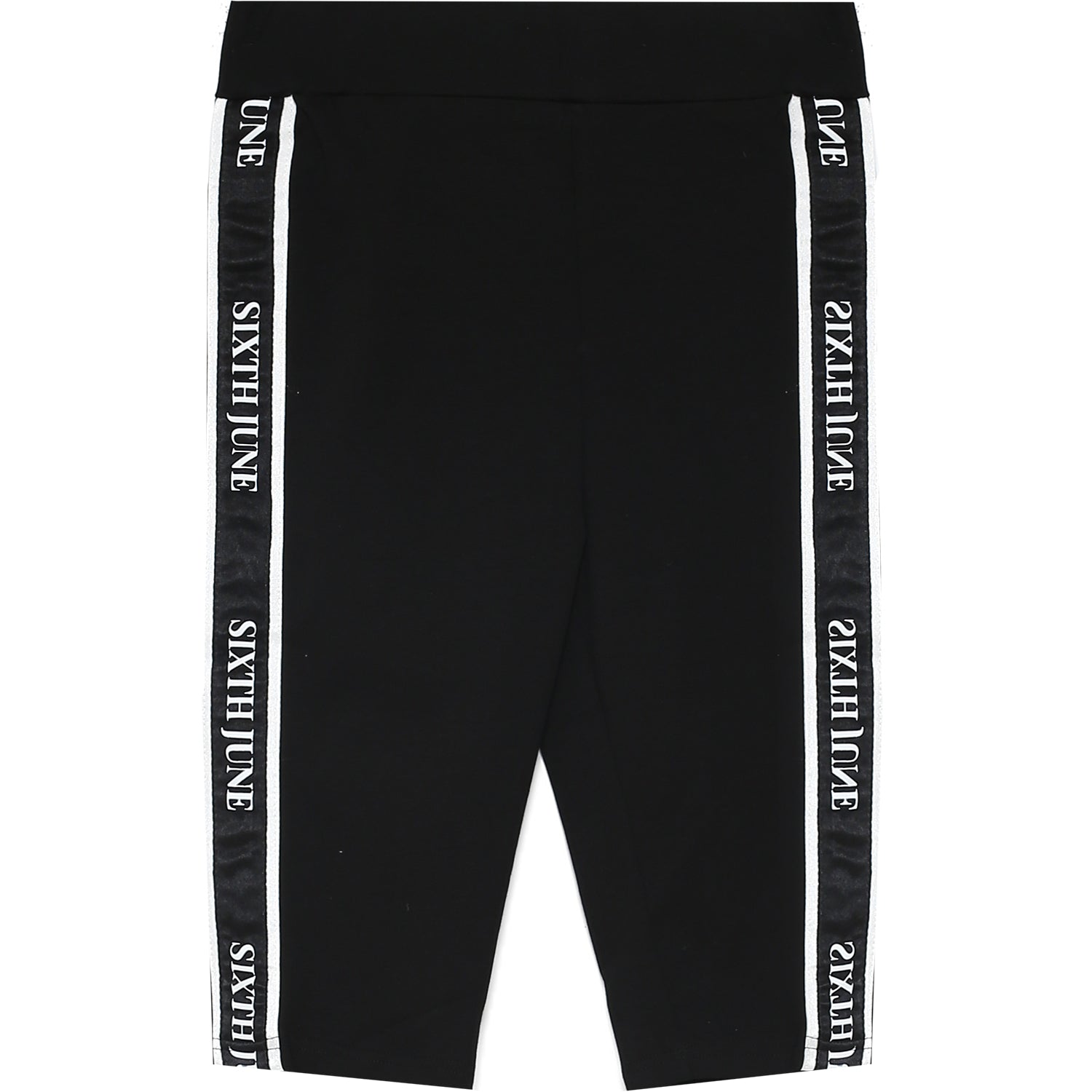 Sixth June - Cycliste bande imprimé noir