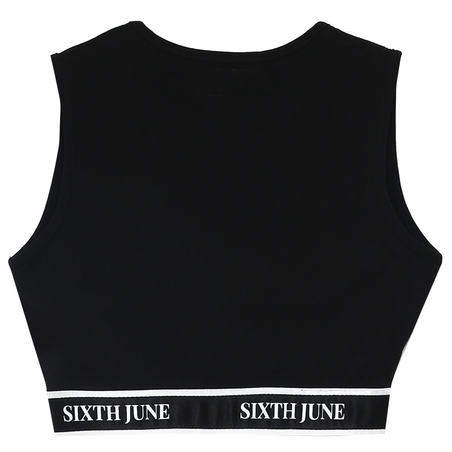 Sixth June - Brassière bande imprimé noir