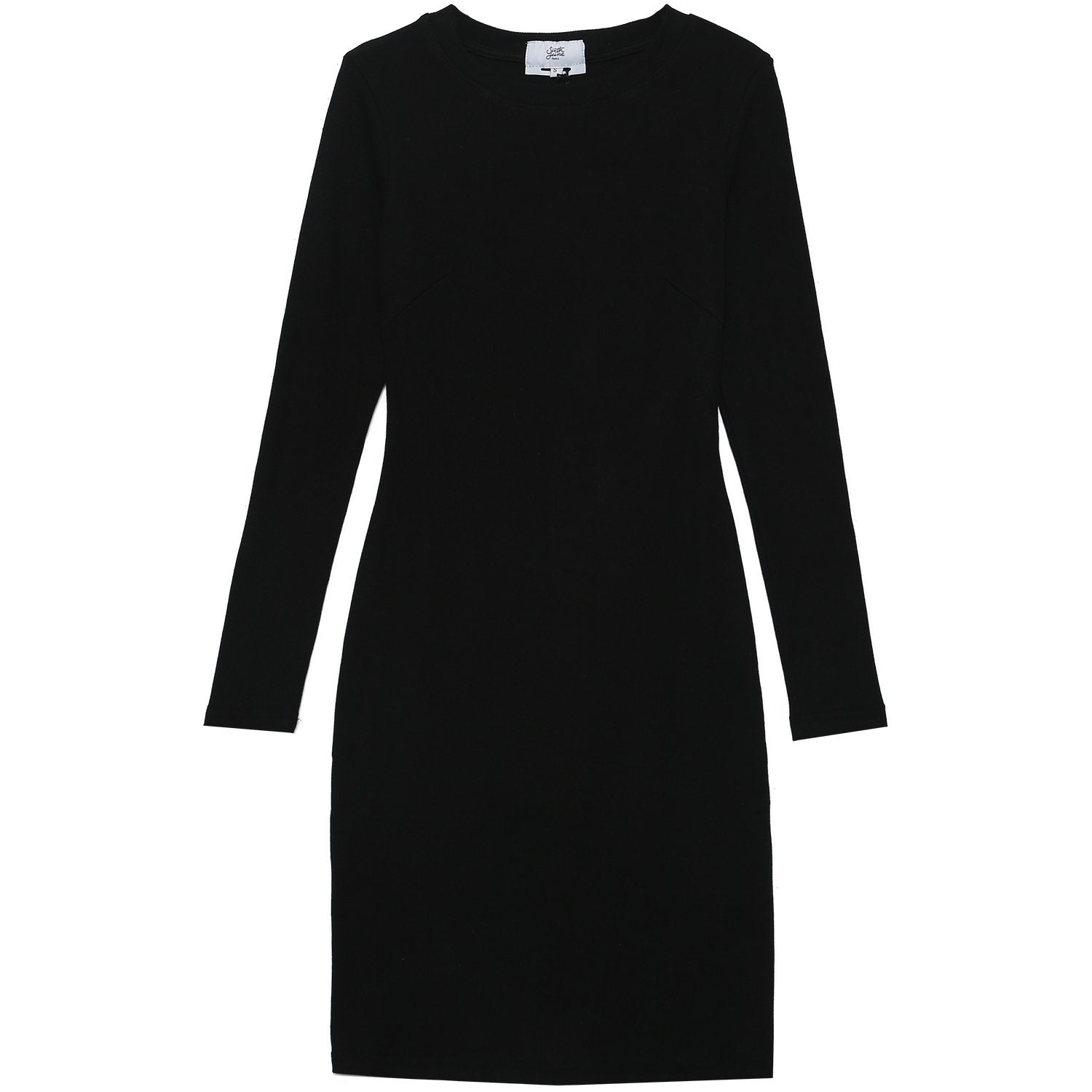 Sixth June - Robe côtelée moulante dos nu noir