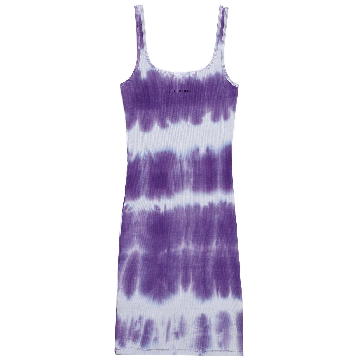 Sixth June - Robe tie dye côtelée violet