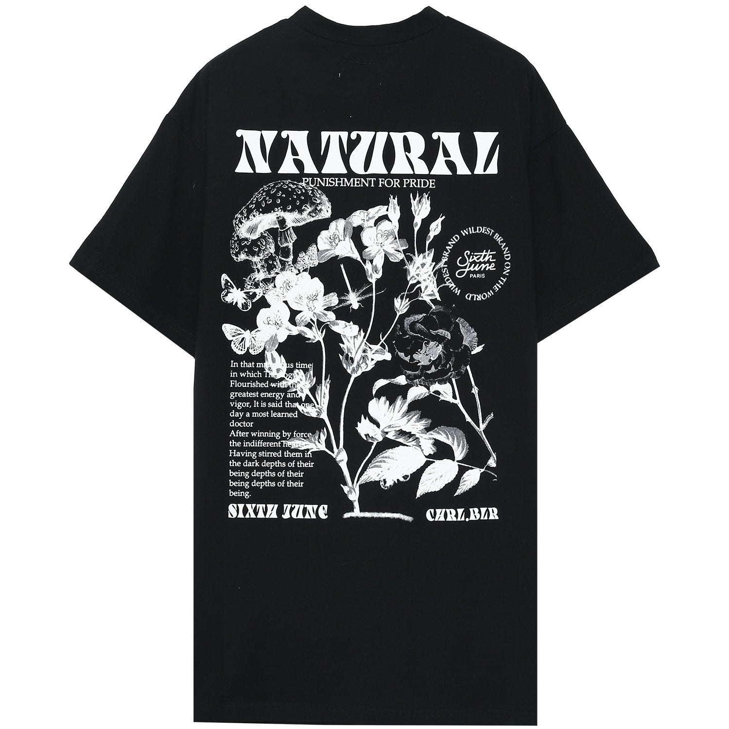 Sixth June - Robe t-shirt natural noir