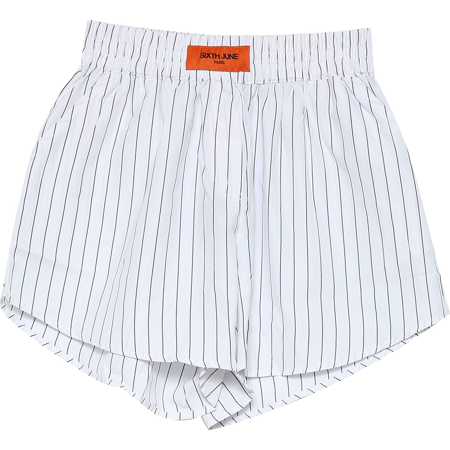 Sixth June - Short rayures large blanc