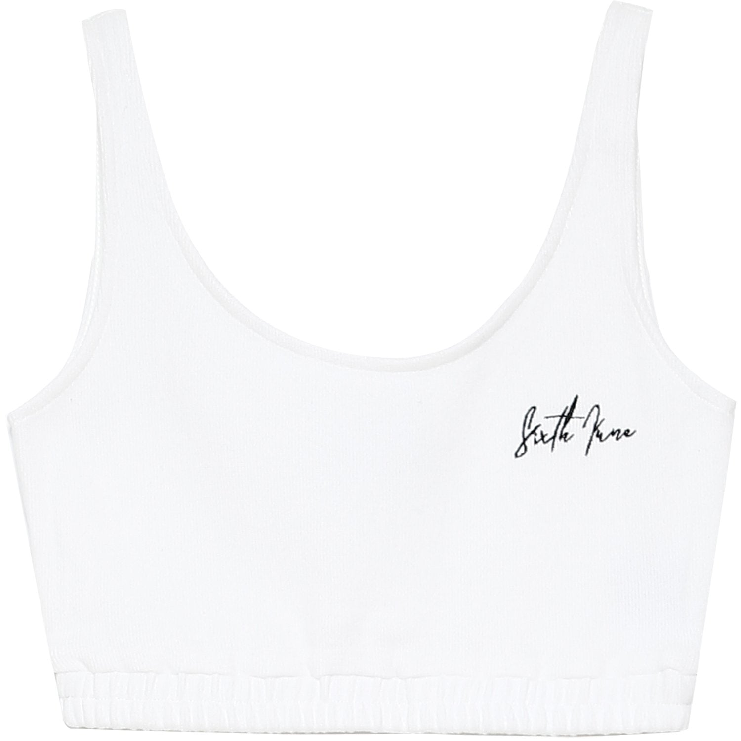 Sixth June - Brassière signature molletonné blanc