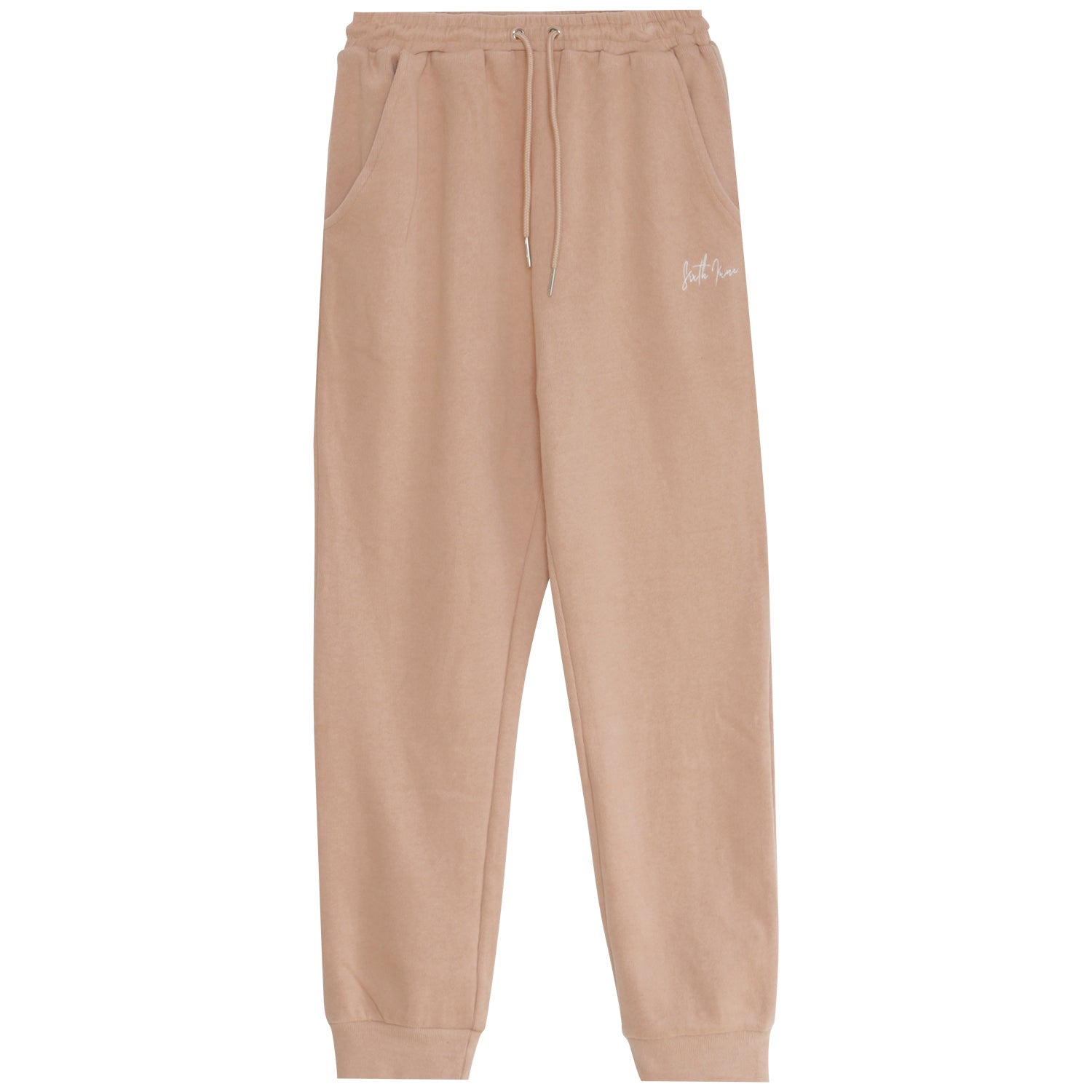 Sixth June - Jogging signature molletonnée Beige clair
