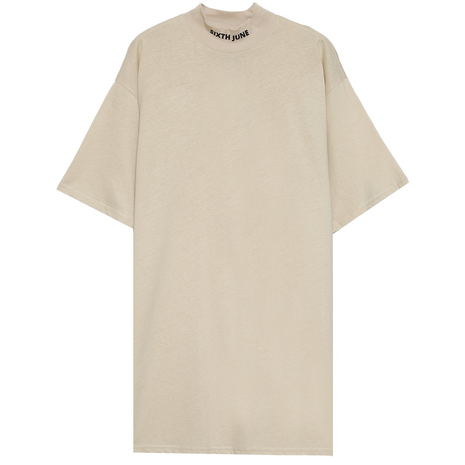 Sixth June - Robe t-shirt col montant Beige