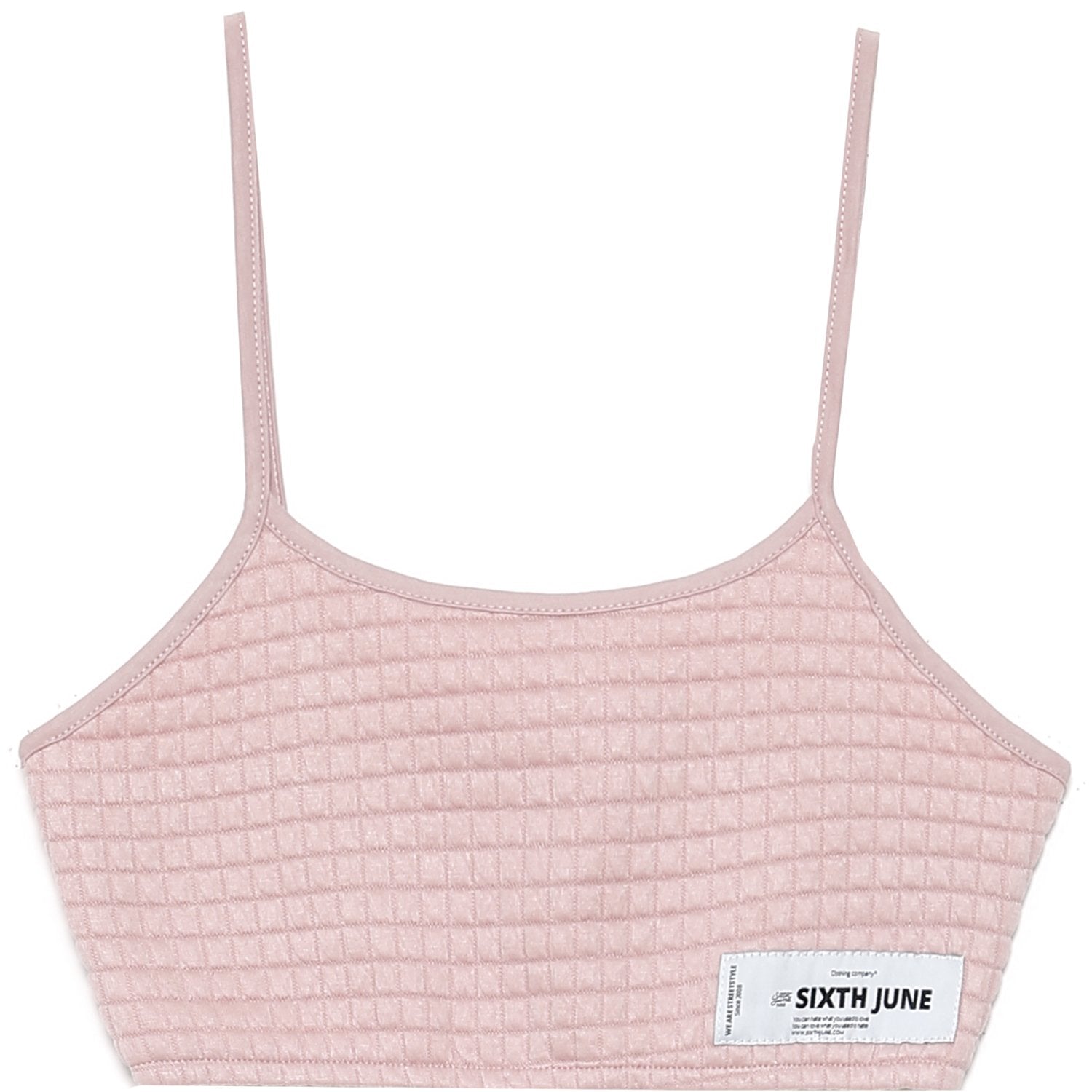 Sixth June - Brassière bretelles gaufré rose