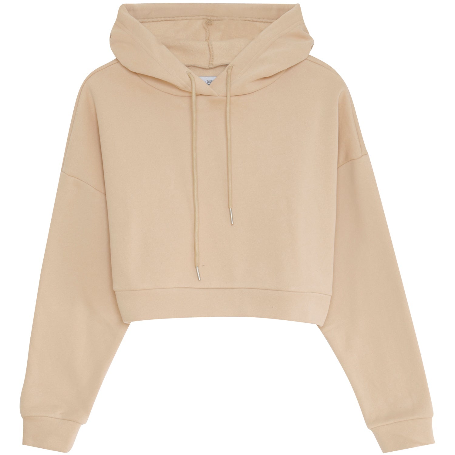 Sixth June - Sweat capuche court logo Beige clair