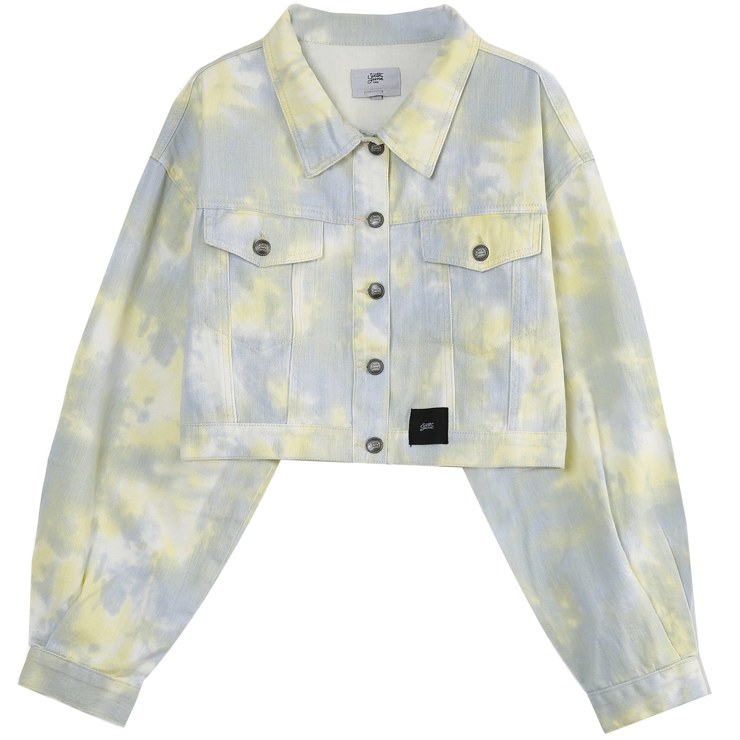 Sixth June - Veste courte tie dye Jaune