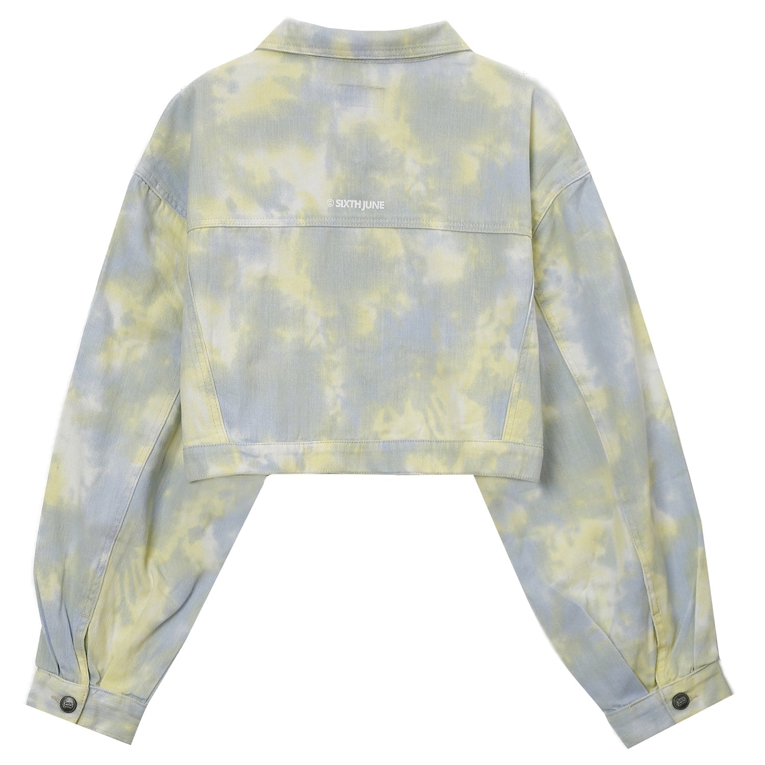 Sixth June - Veste courte tie dye Jaune