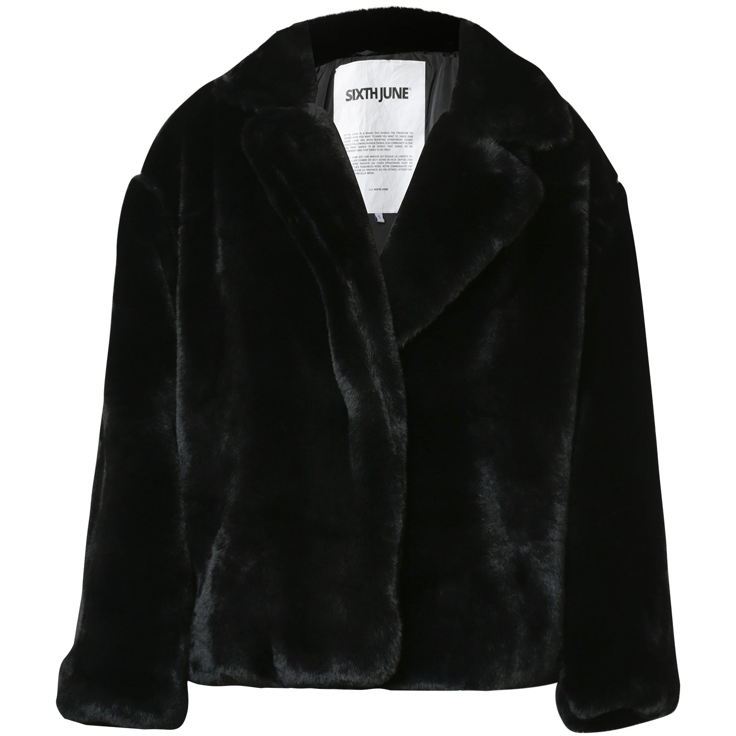 Sixth June - Veste oversize fourrure Noir