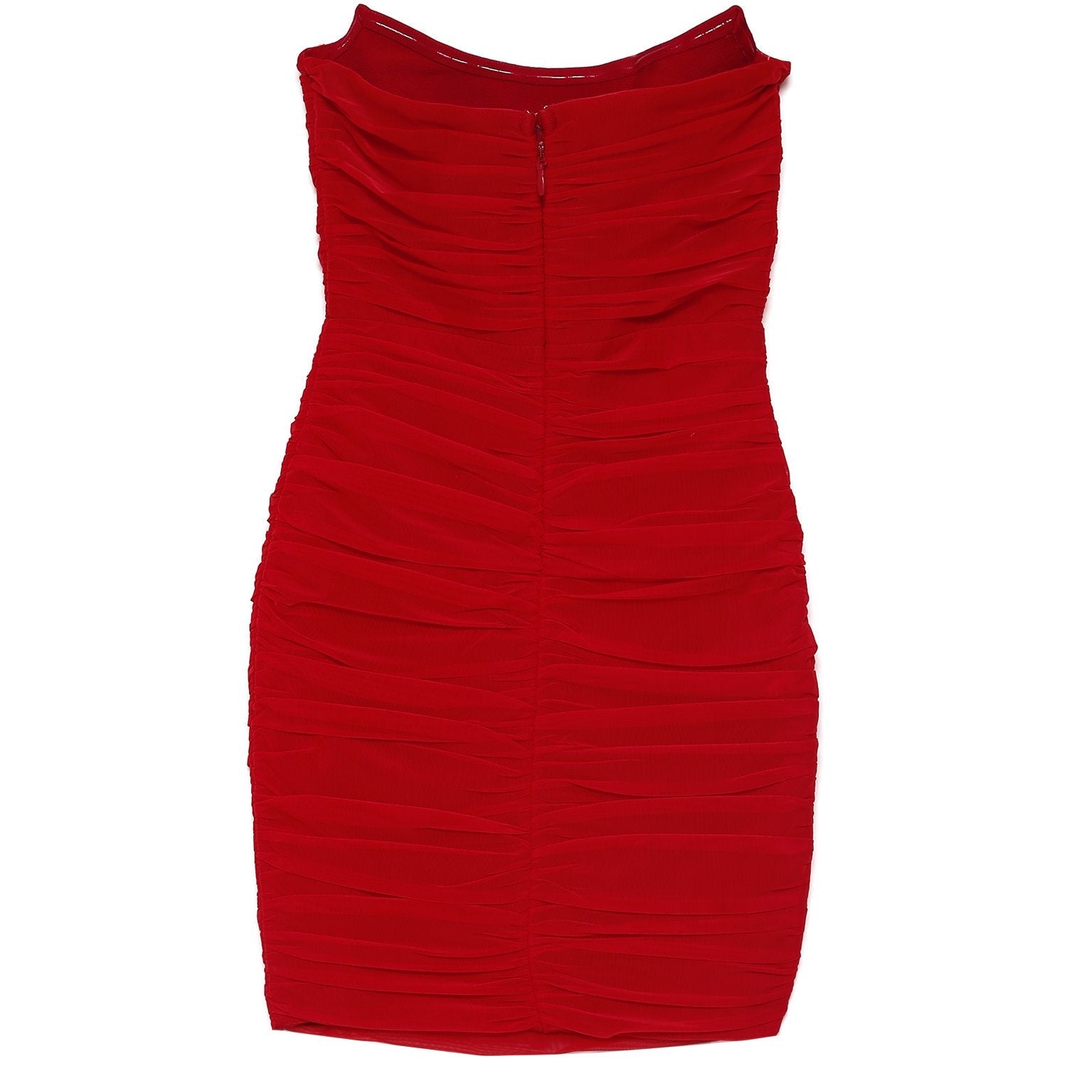 Sixth June - Robe bustier tulle froncé rouge