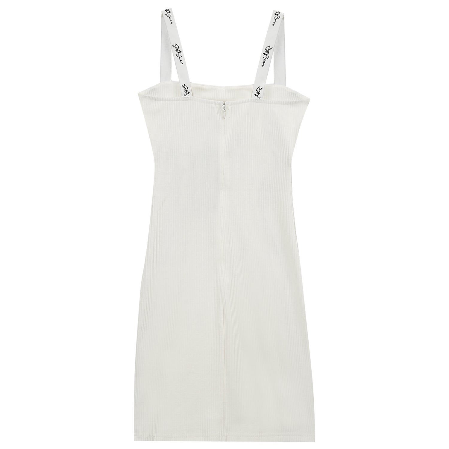 Sixth June - Robe bretelles côtelée Blanc