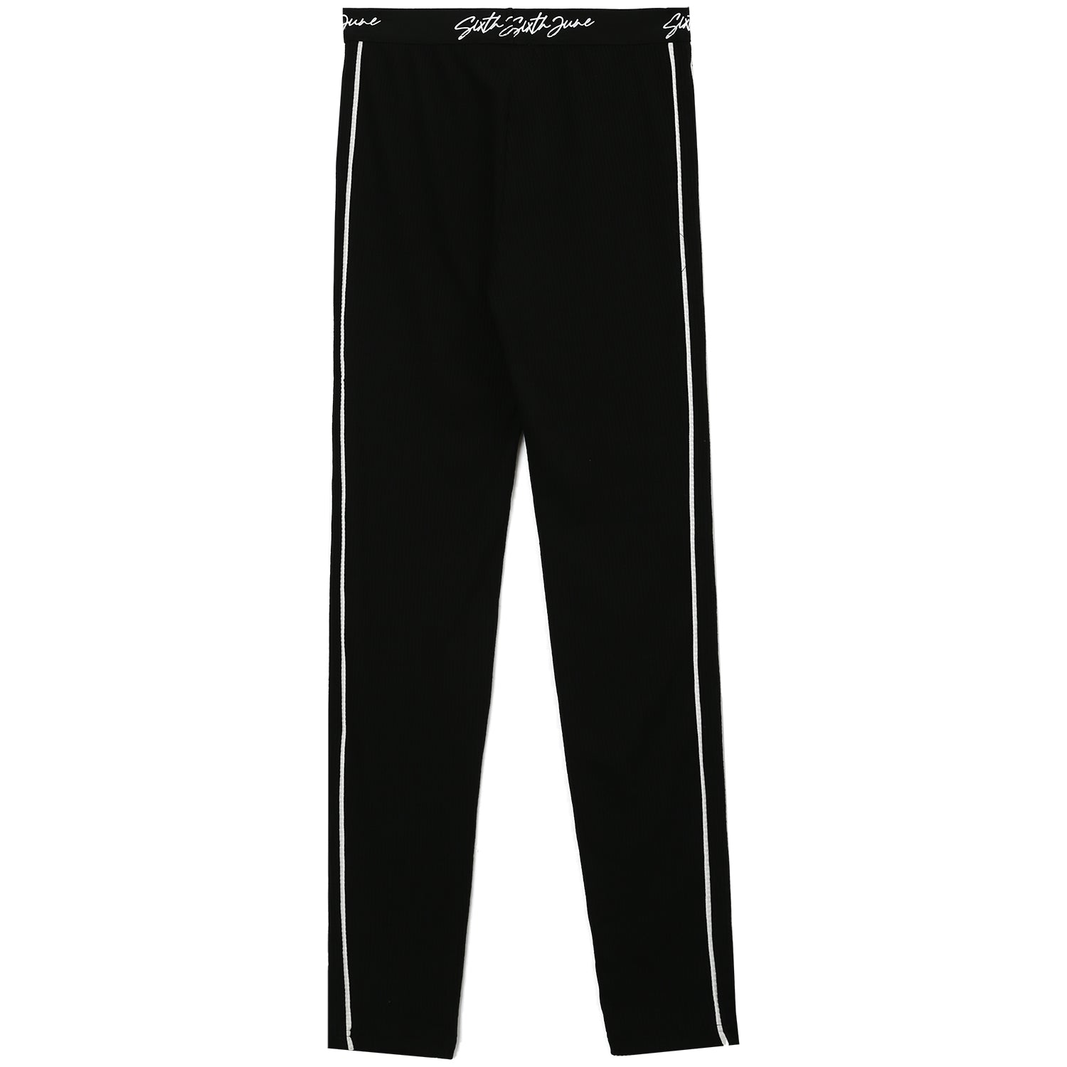 Legging signature côtelée Noir