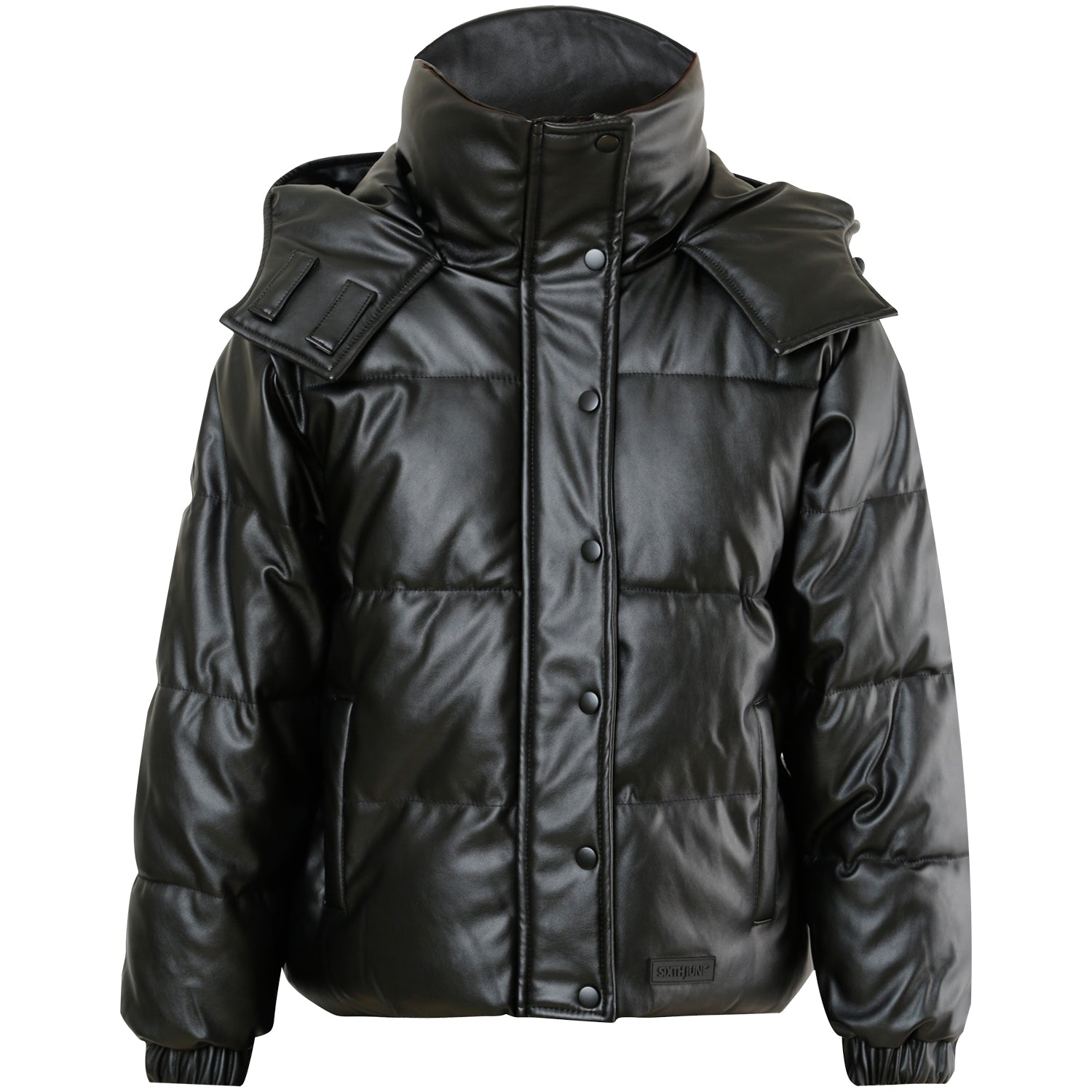 Sixth June - Doudoune simili cuir Noir