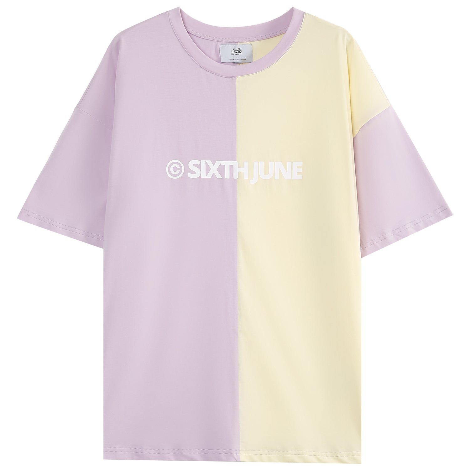 Sixth June - T-shirt bicolore Violet clair