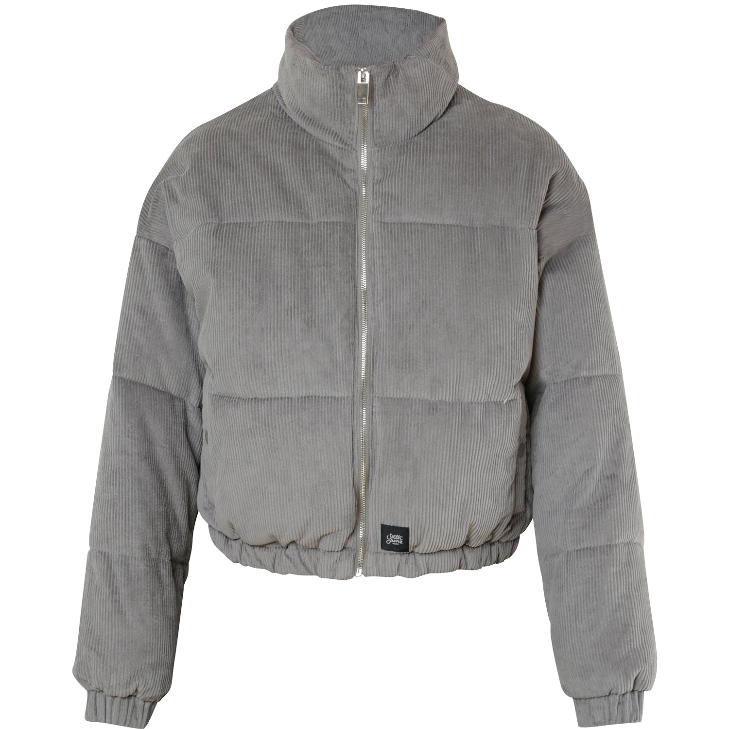 Sixth June - Doudoune courte velours Gris