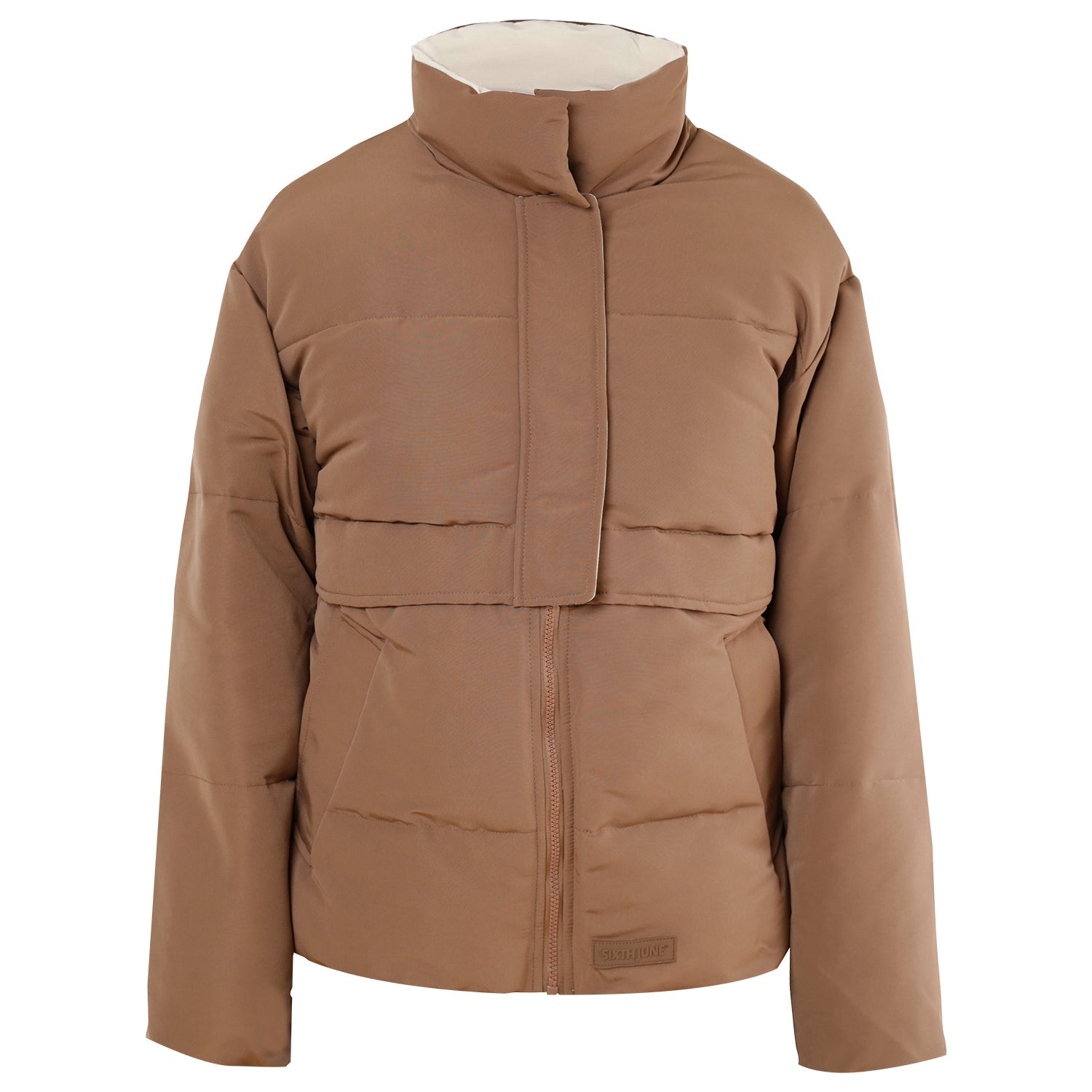 Sixth June - Doudoune oversize matelassée Marron