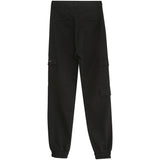Embroidered cargo pants Black