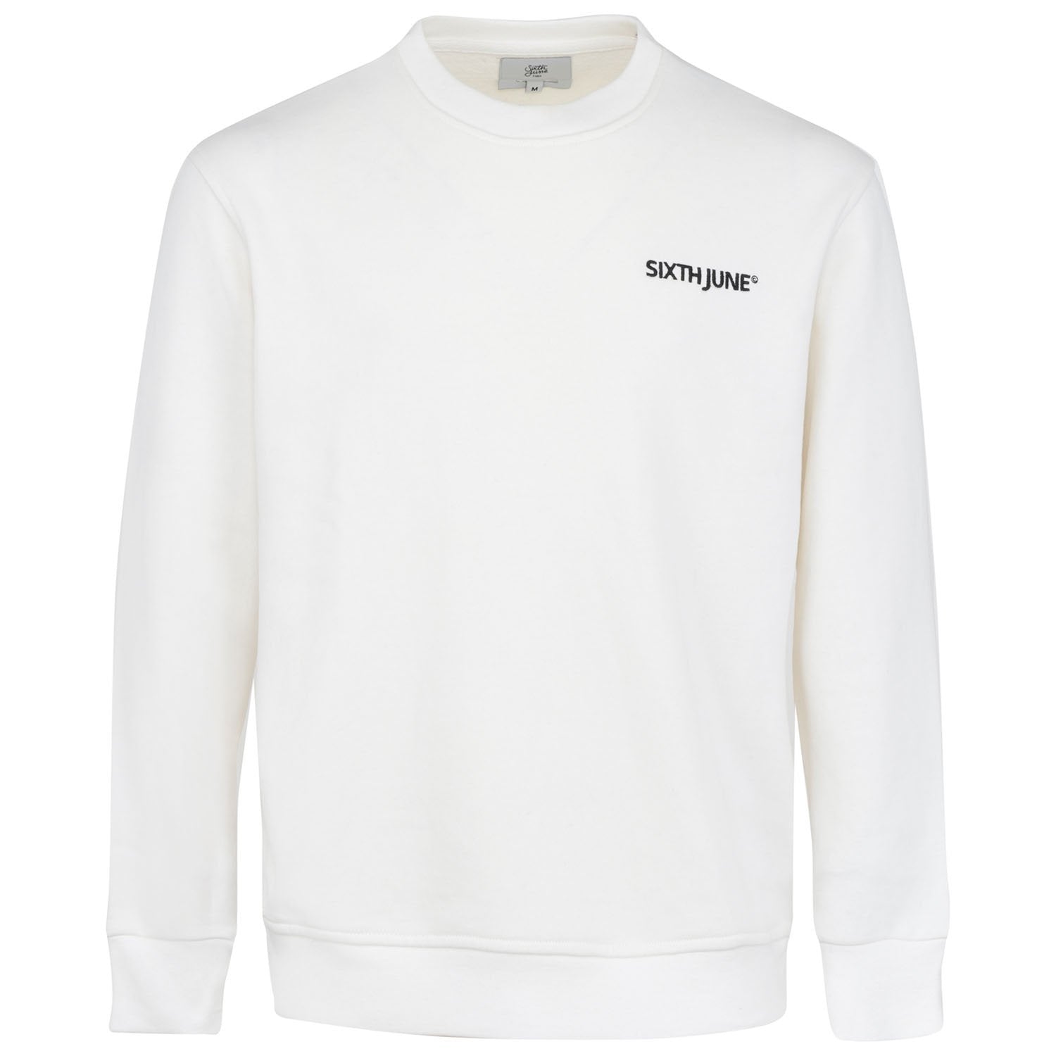 Sixth June - Sweatshirt soft logo brodé junior Blanc