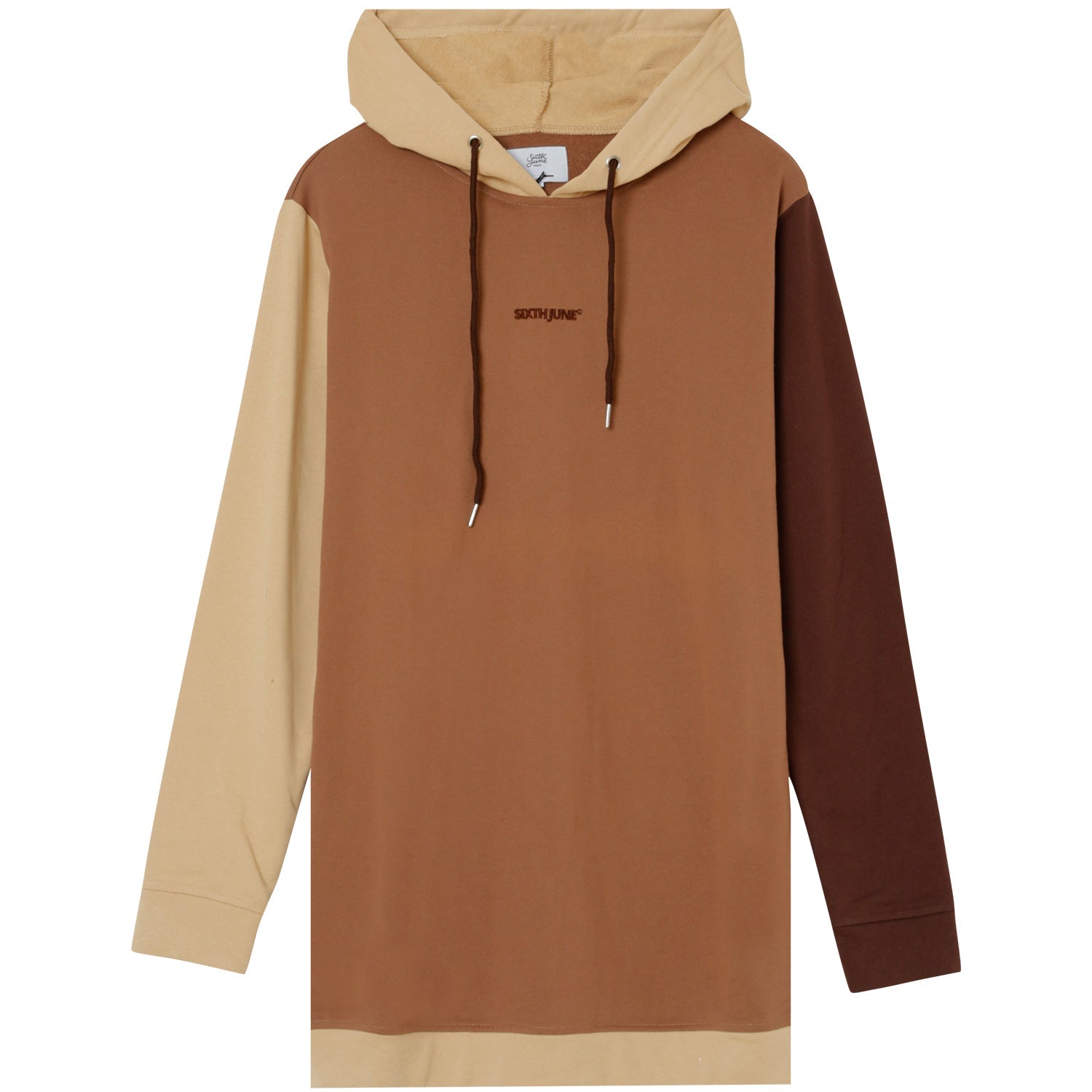 Sixth June - Robe sweat tricolore Marron